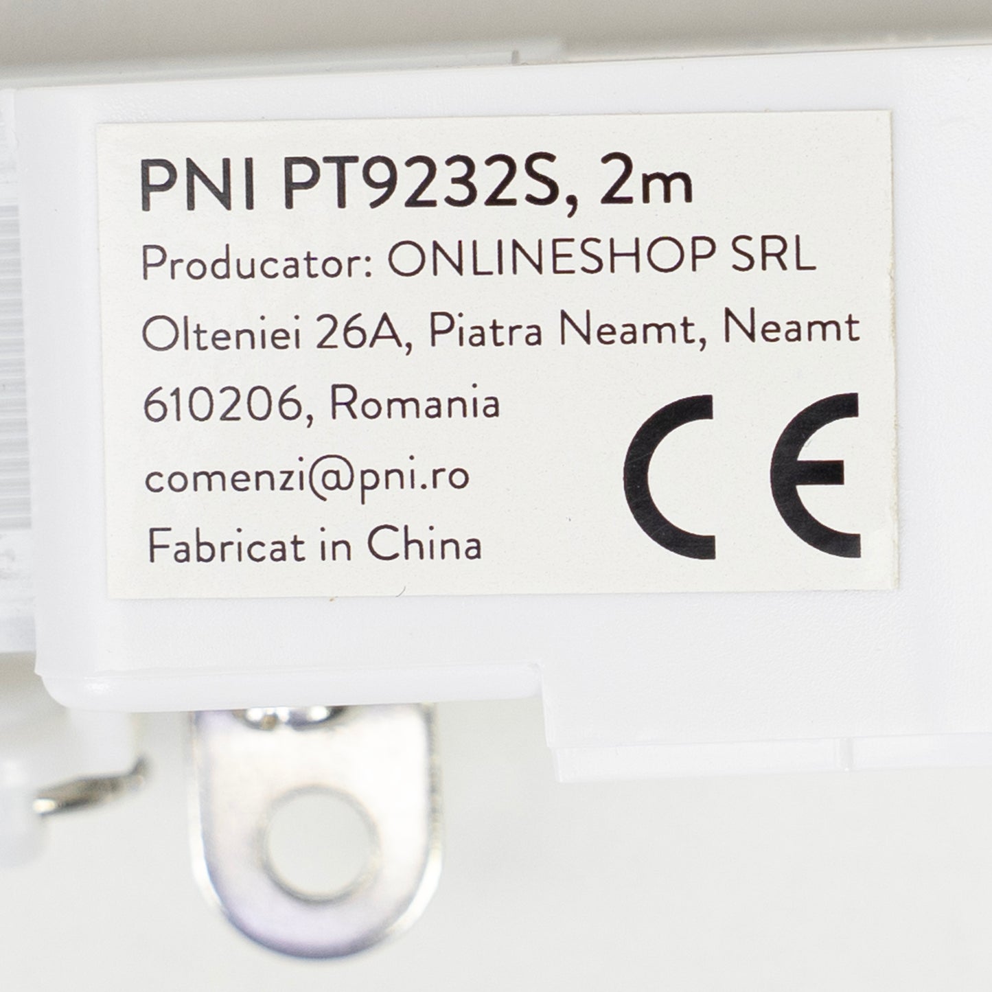 Sina perdea, draperie PNI PT9232S lungime 2m, compatibila cu motor inteligent PNI SafeHome PT923