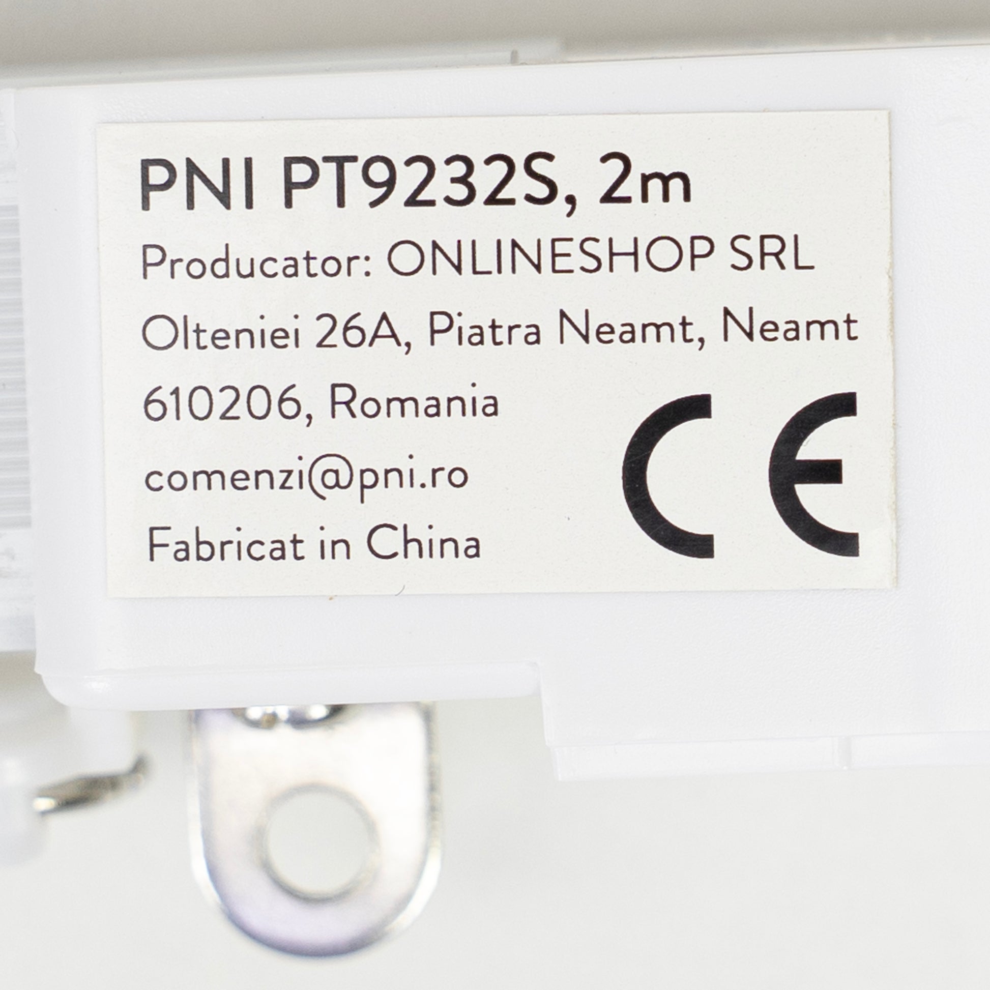 Sina perdea, draperie PNI PT9232S lungime 2m, compatibila cu motor inteligent PNI SafeHome PT923