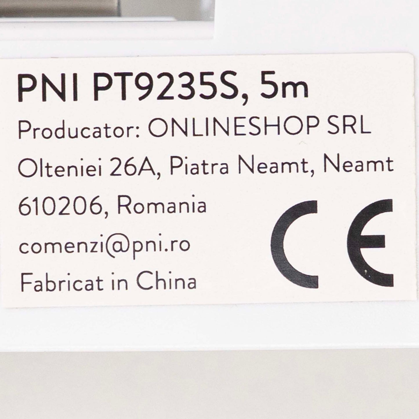 Sina perdea, draperie PNI PT9235S lungime 5m, compatibila cu motor inteligent PNI SafeHome PT923
