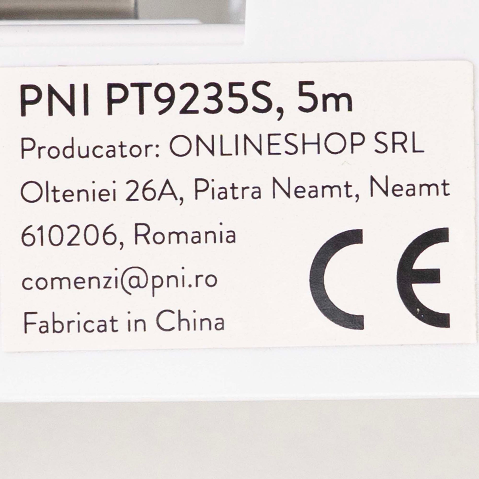 Sina perdea, draperie PNI PT9235S lungime 5m, compatibila cu motor inteligent PNI SafeHome PT923