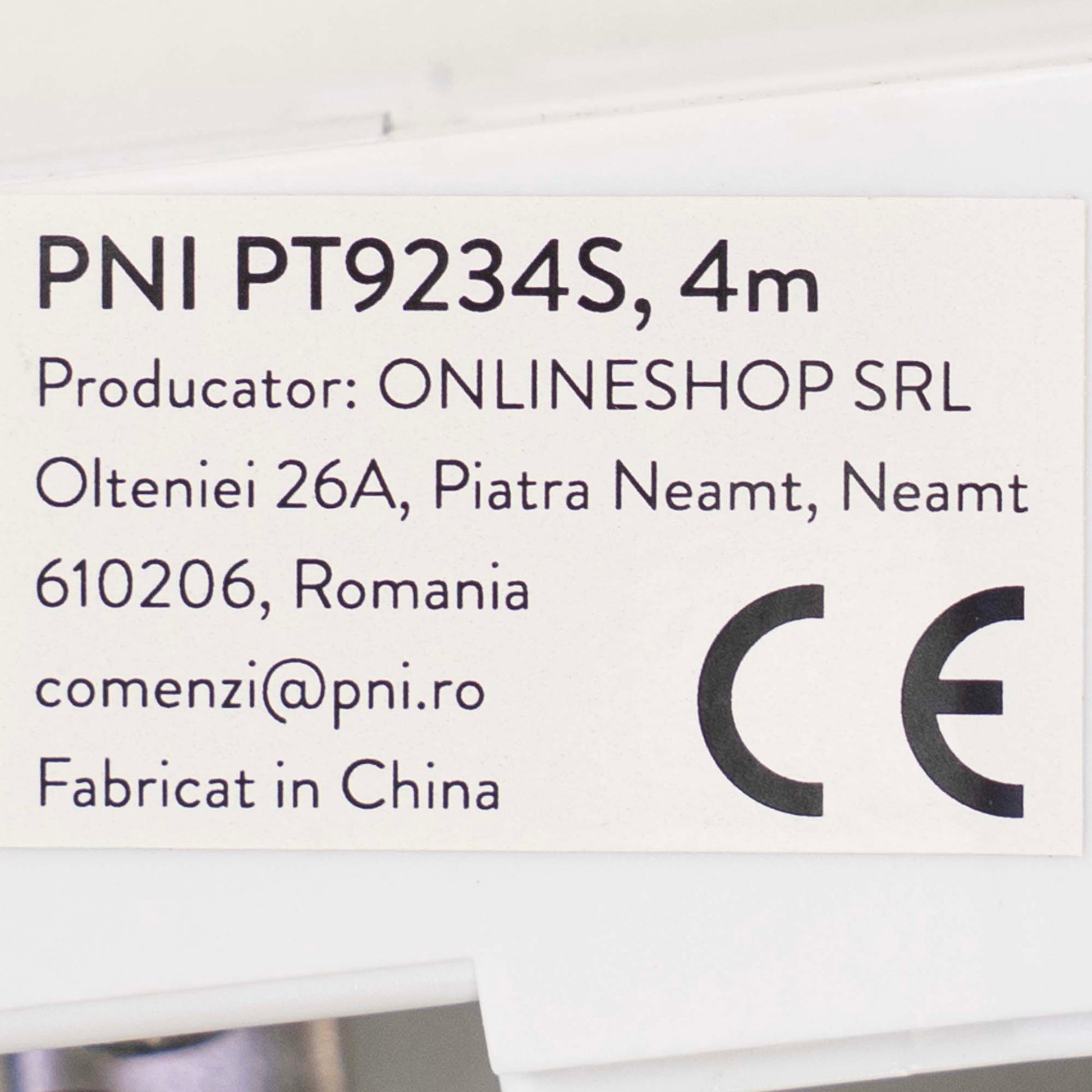 Sina perdea, draperie PNI PT9234S lungime 4m, compatibila cu motor inteligent PNI SafeHome PT923