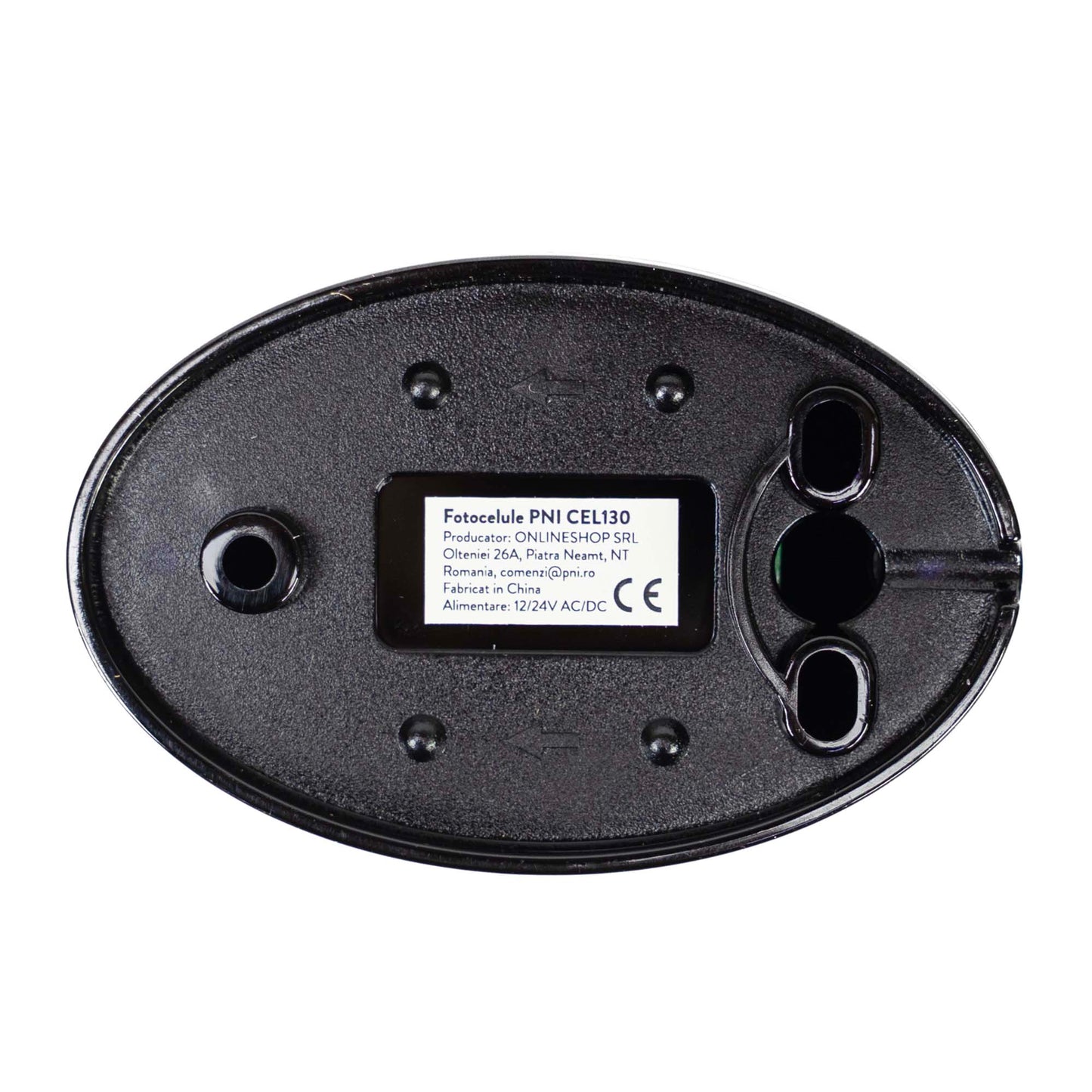 Fotocelule PNI CEL130, 1.92KHz, 12-24V, pentru porti autoportante, IP55, negru, 2 bucati