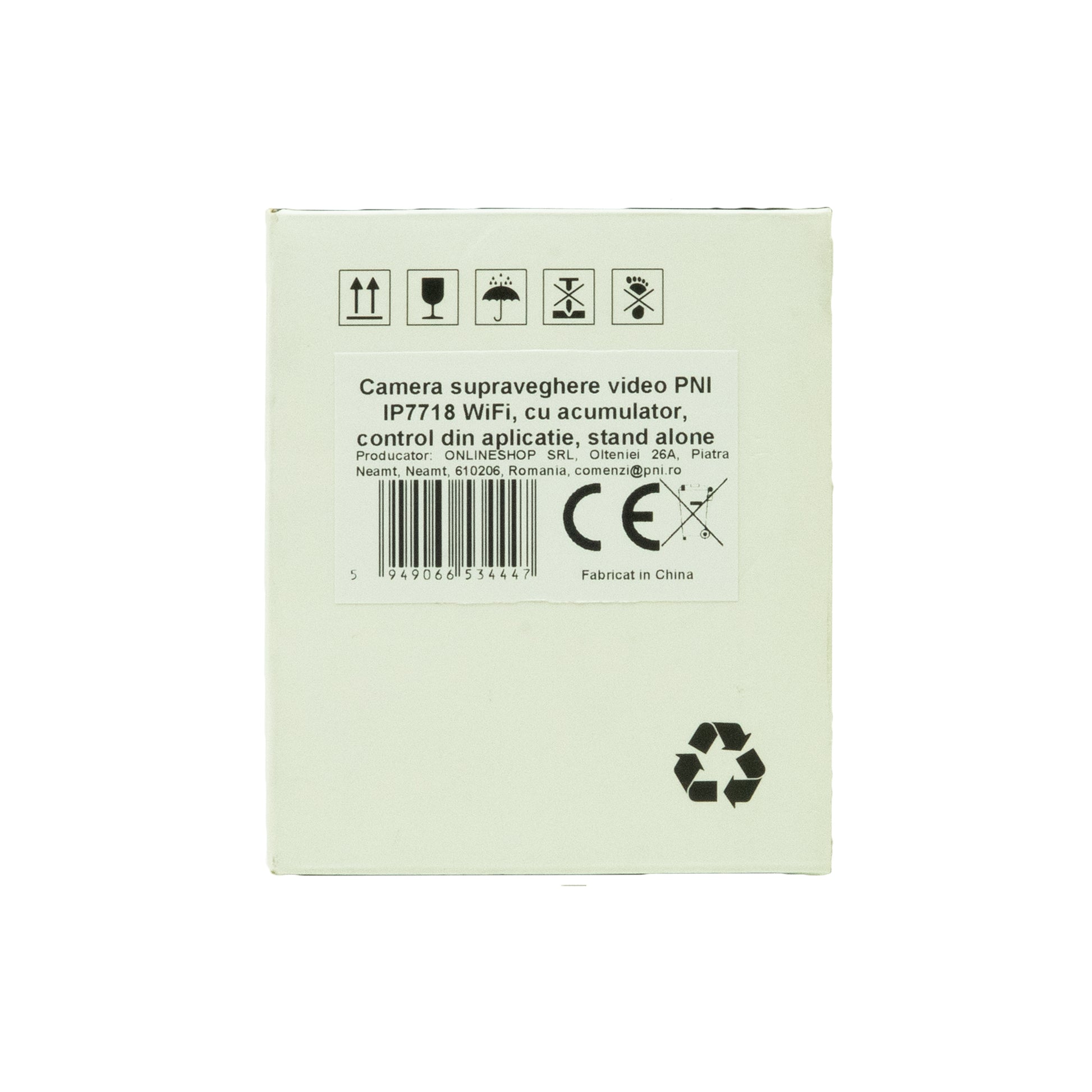 Camera supraveghere video PNI IP7718 WiFi, cu acumulator, control din aplicatie, stand alone