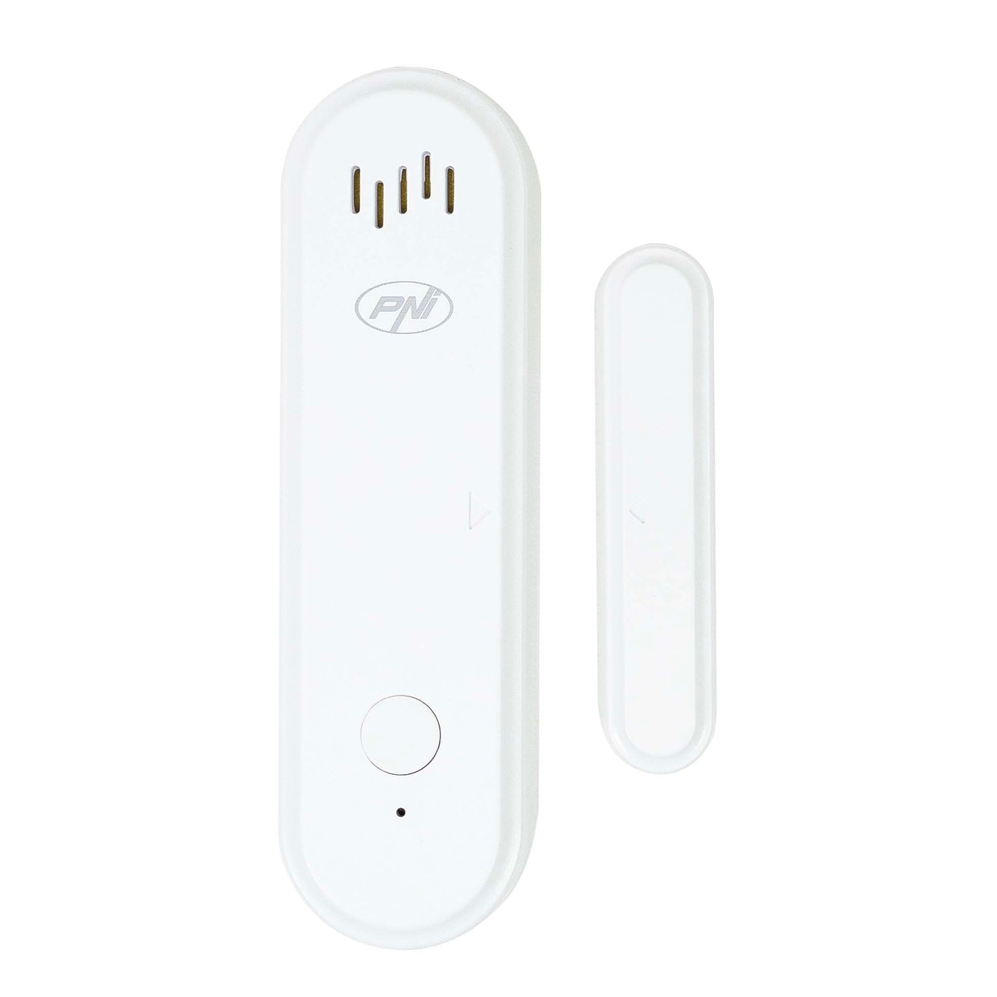 Contact magnetic PNI Safe House HS301 cu Wi-Fi, pentru monitorizare usi/ferestre prin aplicatia Tuya Smart, alarma sonora 80dB, difuzor incorporat, volum reglabil, functie armare/dezarmare, alimentare 3V