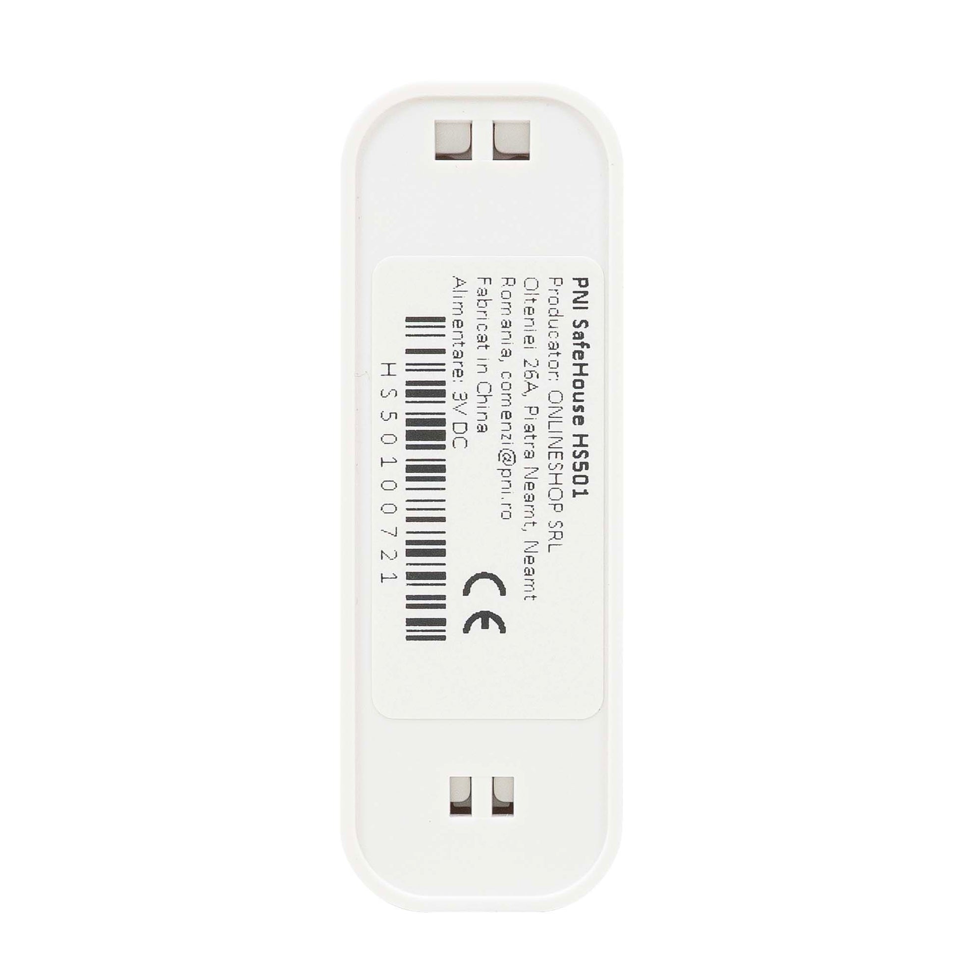 Senzor de vibratie PNI SafeHouse HS501 cu Wi-Fi, compatibil aplicatia Tuya, alimentare 3V