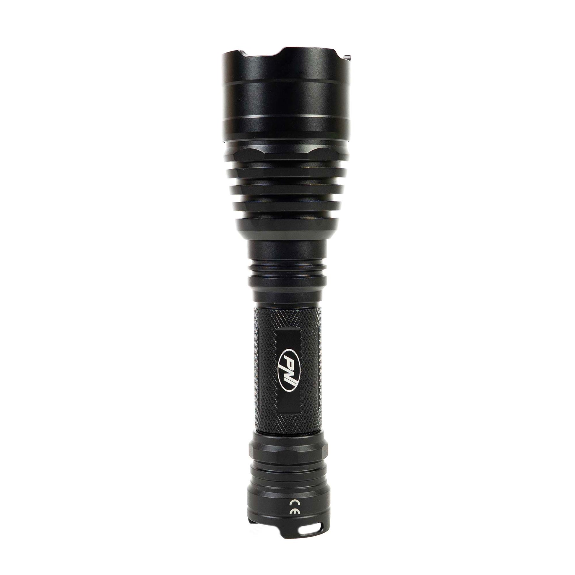 Lanterna PNI Adventure FBW58 cu LED, lumina alba, distanta 650 m, 1000lm, acumulator 18650 3000mAh si incarcator inclus, negru