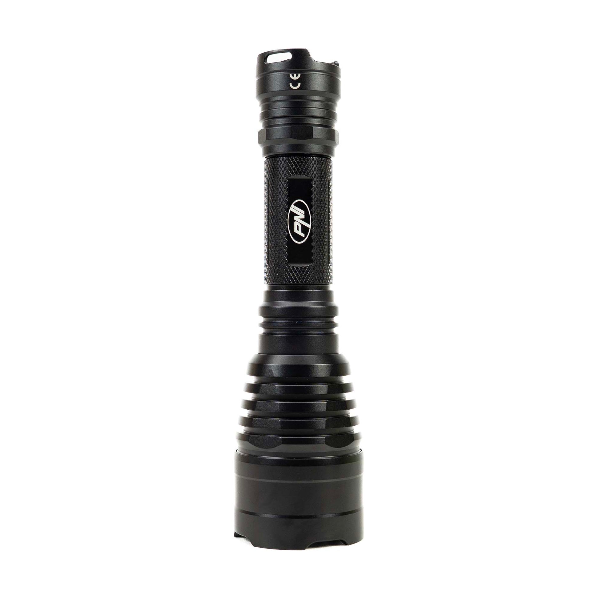 Lanterna PNI Adventure FBW58 cu LED, lumina alba, distanta 650 m, 1000lm, acumulator 18650 3000mAh si incarcator inclus, negru