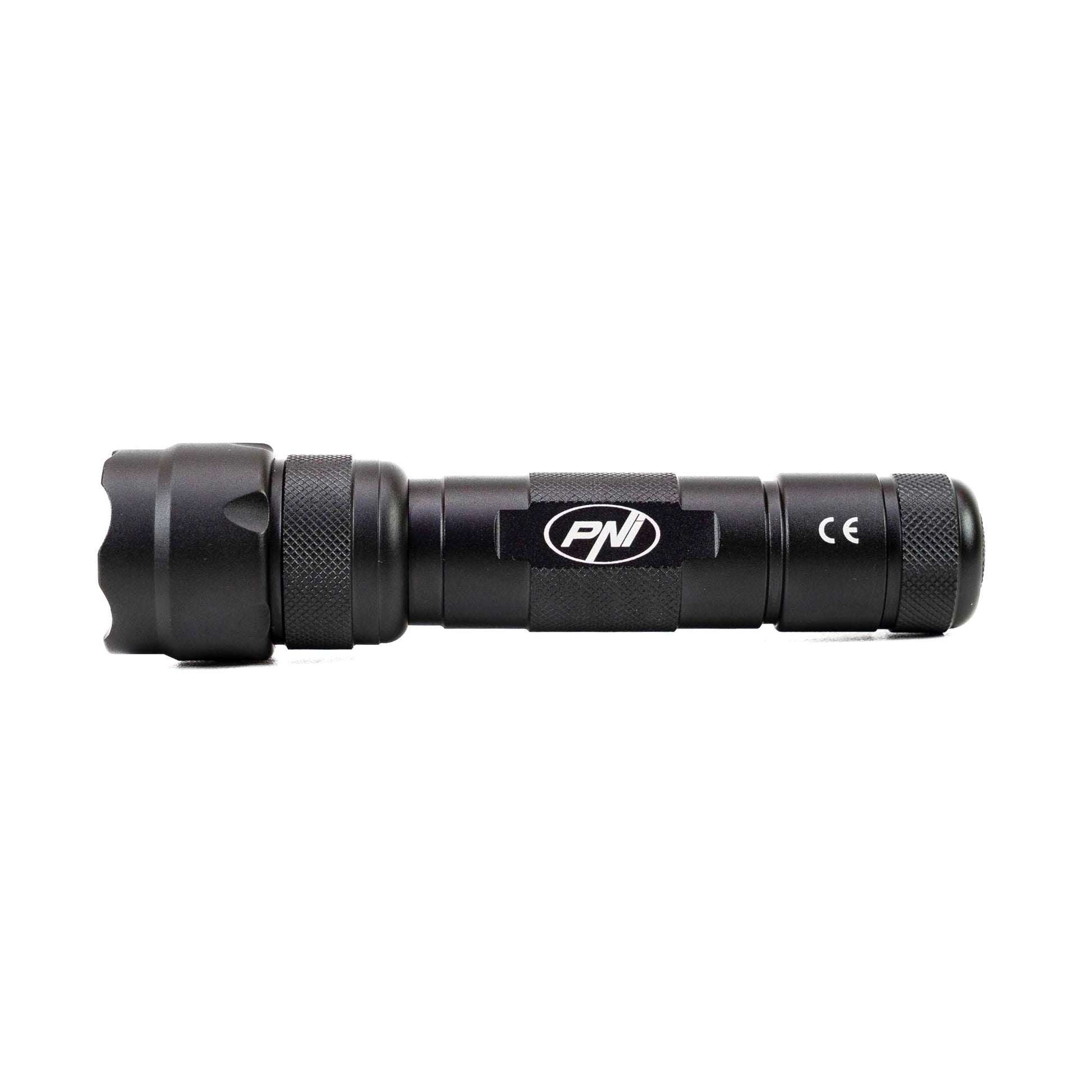 Lanterna PNI Adventure FDW48 cu LED, aluminiu, acumulator 3000 mAh, cu incarcator acumulator inclus, negru