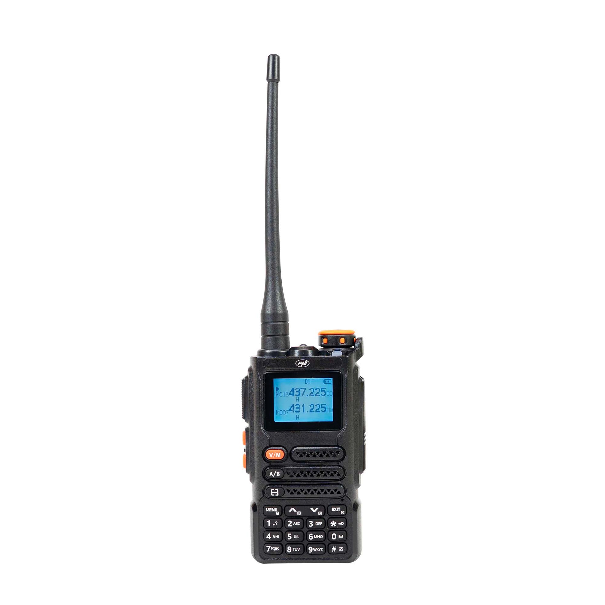 Statie radio portabila VHF/UHF PNI P16UV 999 canale, dual band TX si 6 benzi RX, transmisie VOX, Scan, Radio FM, canale meteo, Li-Ion 2600 mAh