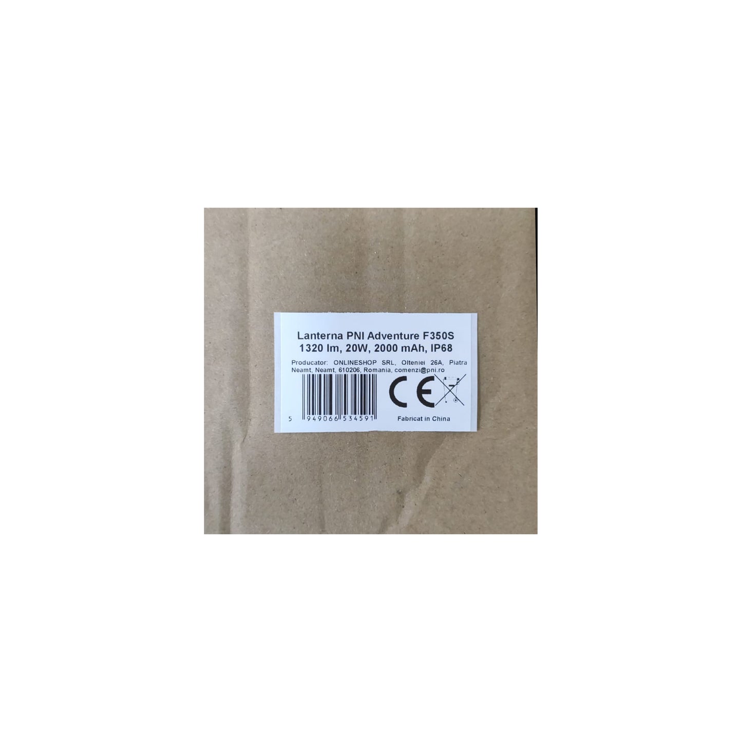 Lanterna PNI Adventure F350S 1320 lm, 20W, 2000 mAh, IP68