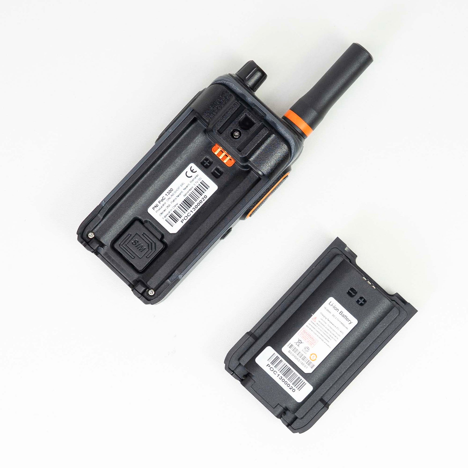 Statie radio portabila PNI PoC 1300 GSM 4G LTE, Linux OS, ecran color 1.77 inch, acumulator Li-Ion 4400 mAh