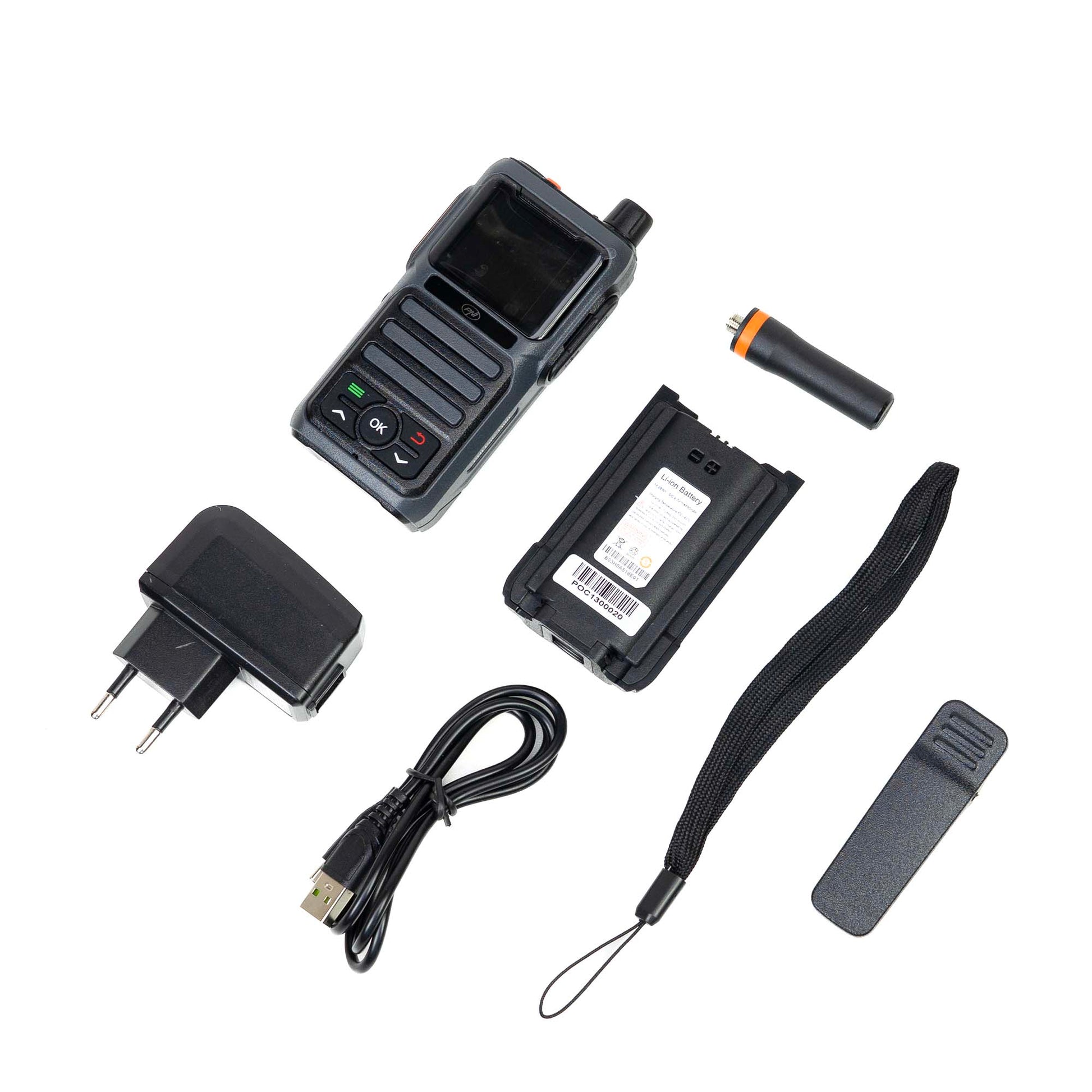 Statie radio portabila PNI PoC 1300 GSM 4G LTE, Linux OS, ecran color 1.77 inch, acumulator Li-Ion 4400 mAh