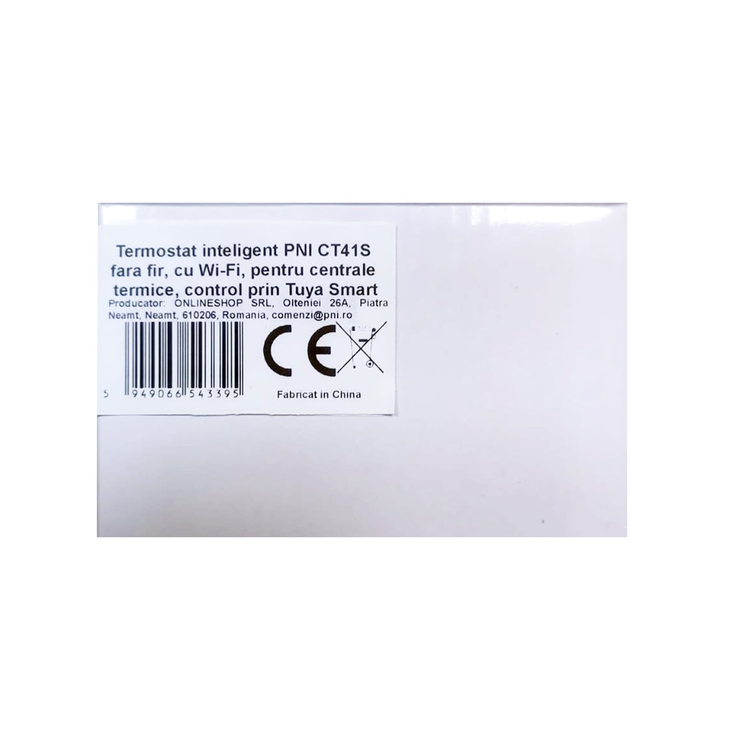 Termostat inteligent PNI CT41S fara fir, cu Wi-Fi, pentru centrale termice, control prin Tuya Smart