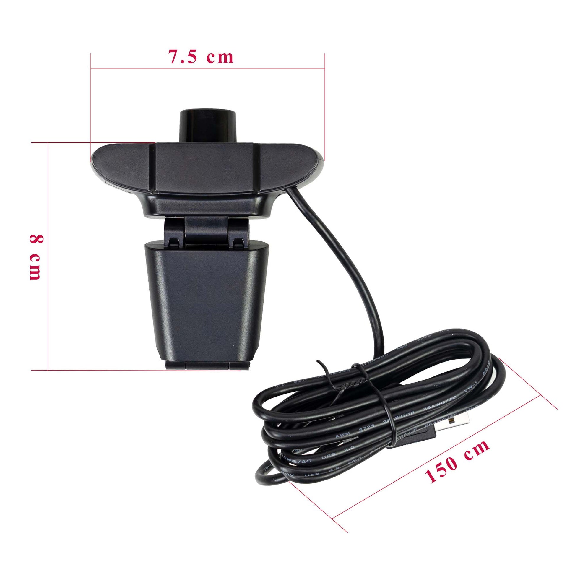 Camera Web PNI CW1850 Full HD 1080P 2MP, USB, clip-on, microfon stereo incorporat