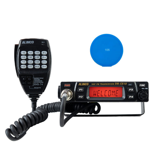 Kit Statie radio VHF PNI Alinco DR-CS-10 136-174MHz, 200 canale, DMTF, 13.8V + Cadou Sticky Pad Blue