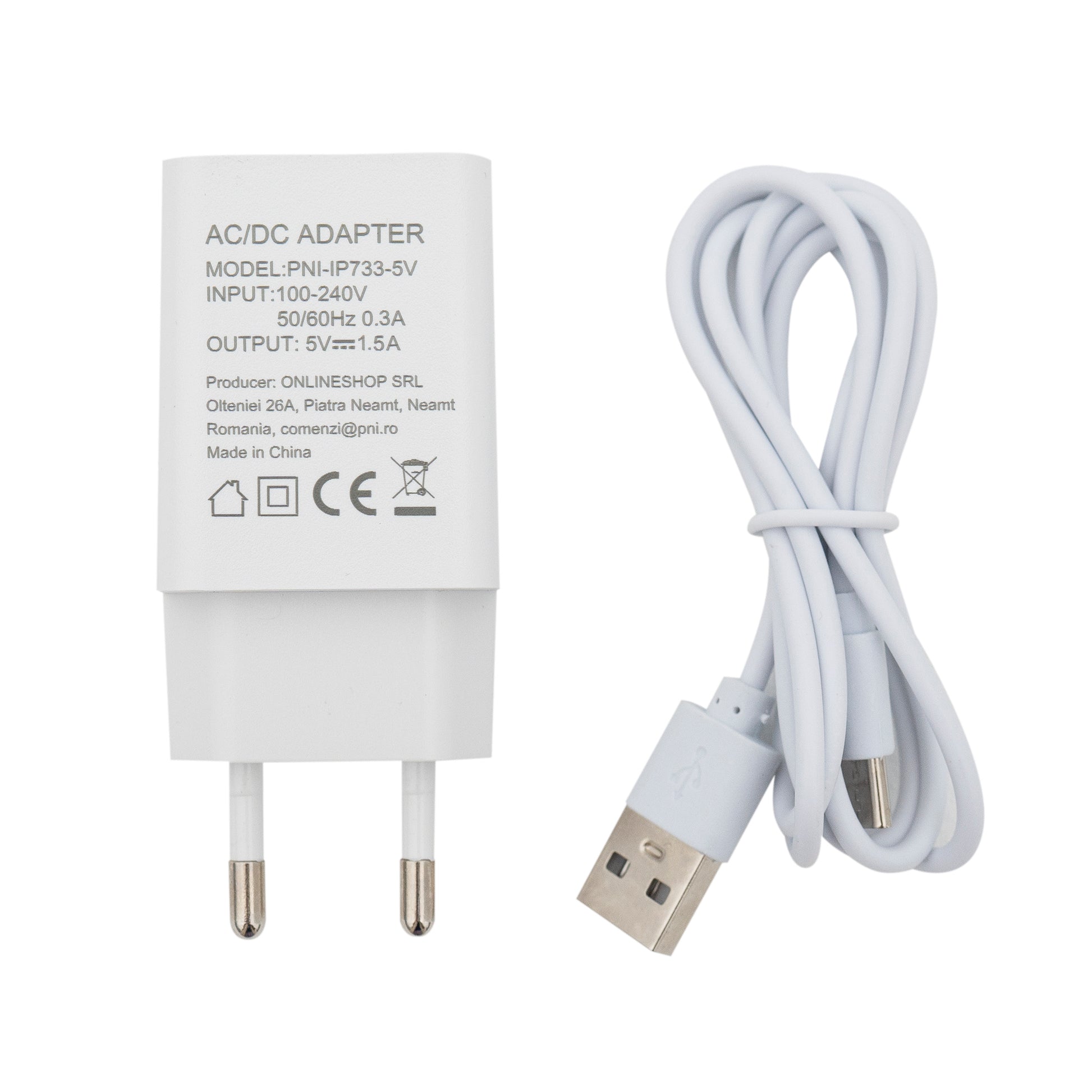 Camera supraveghere video PNI IP733 3MP, audio si video bidirectional, cu buton apelare prin Bluetooth, ecran, functie baby monitor