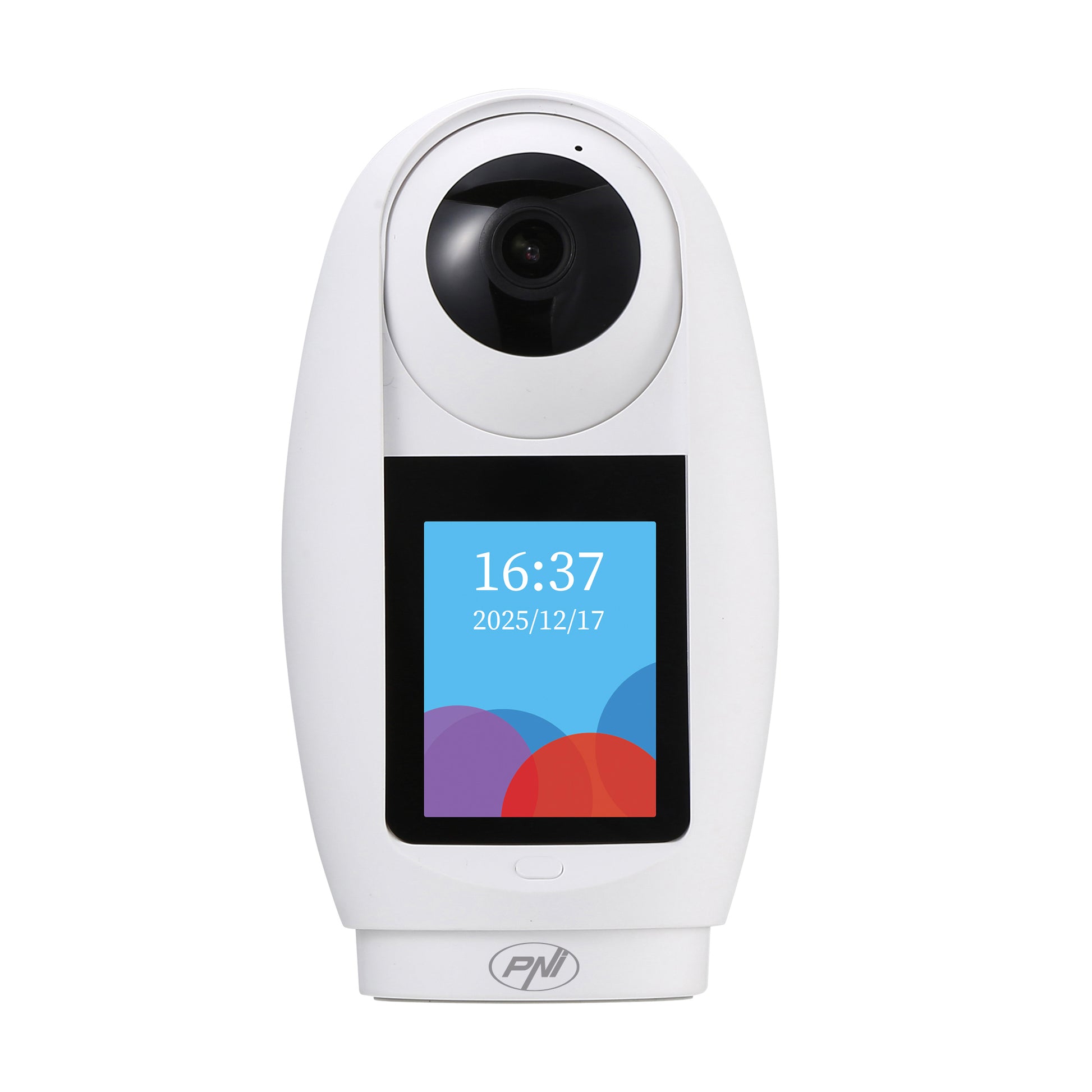 Camera supraveghere video PNI IP733 3MP, audio si video bidirectional, cu buton apelare prin Bluetooth, ecran, functie baby monitor
