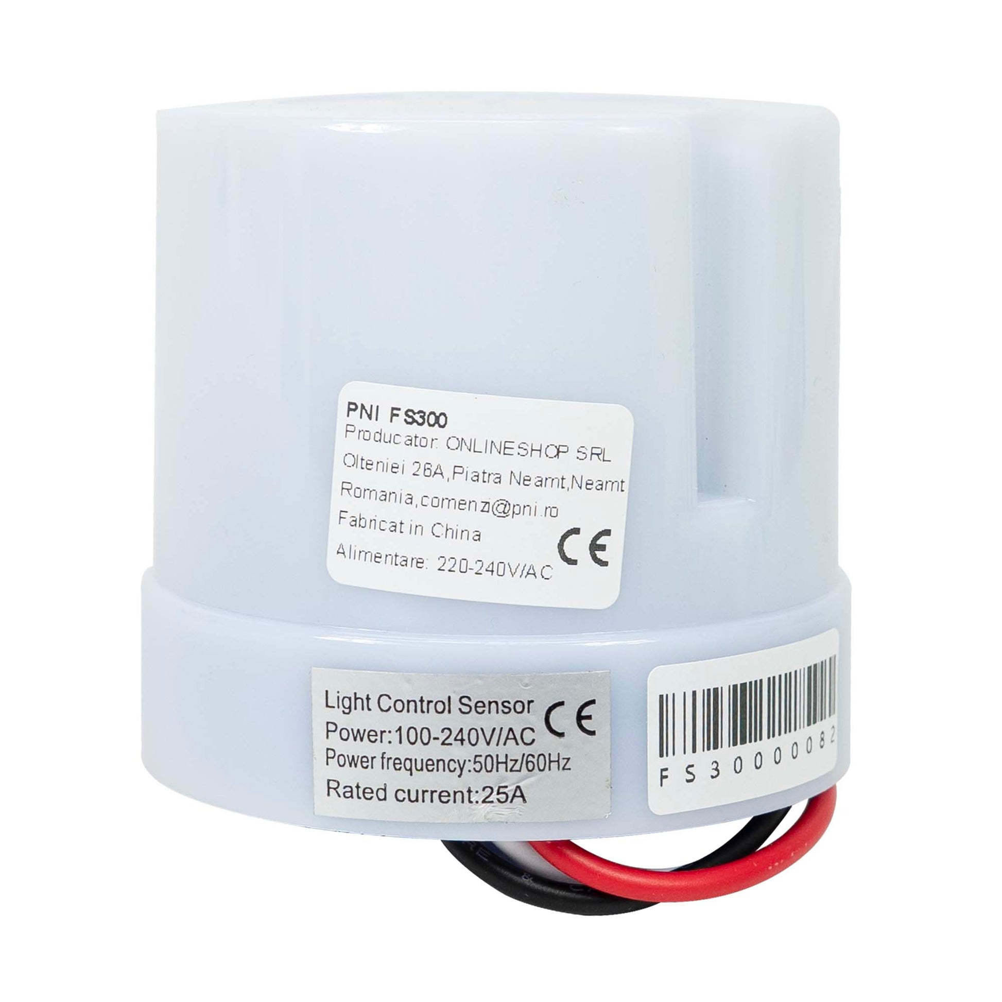 Fotosenzor noapte/zi PNI FS3000 25A, 3000W, de exterior