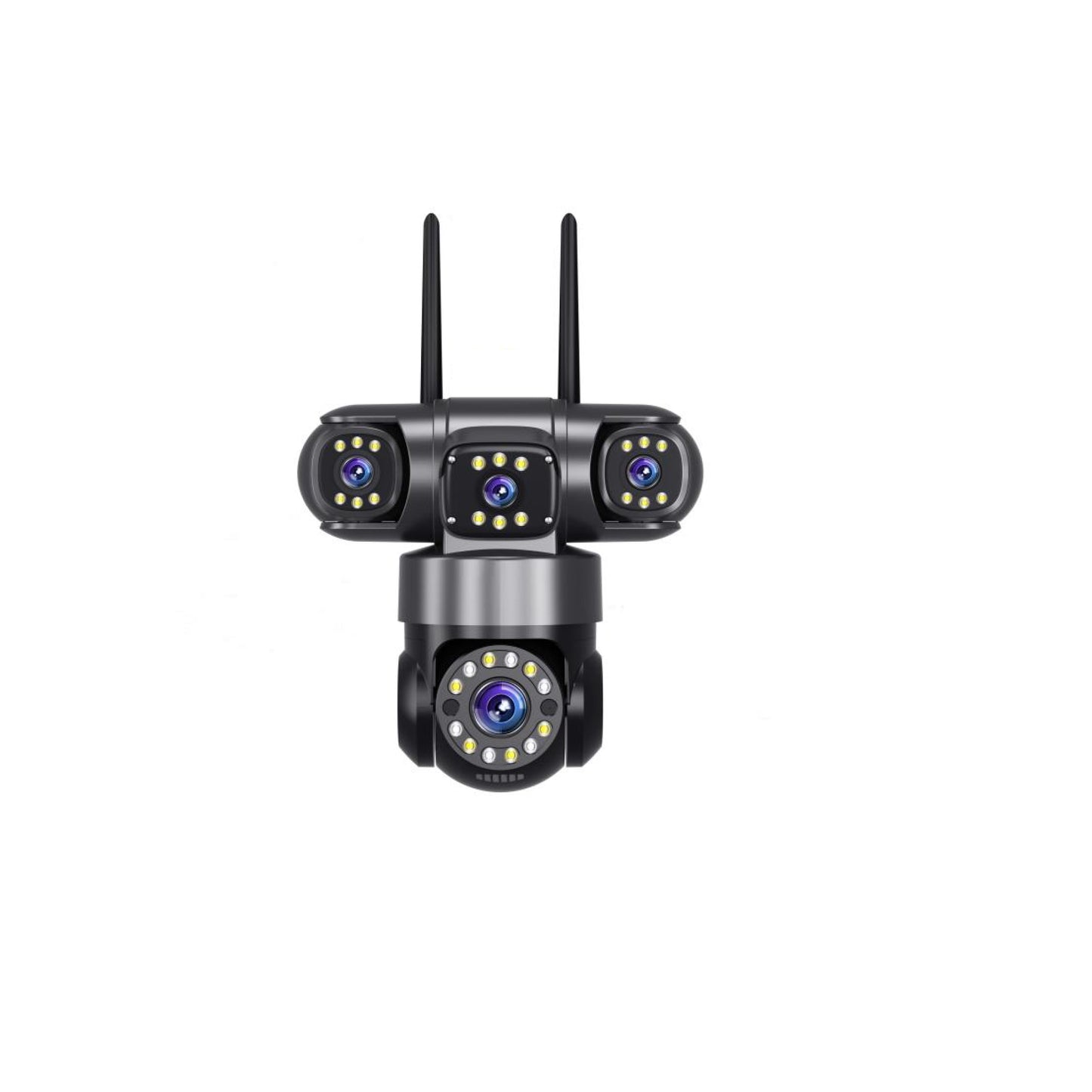 Camera supraveghere video PNI IP594S wireless, cu IP, 4 lentile 4 x 2MP, 1 PTZ + 2 reglabile + 1 fixa