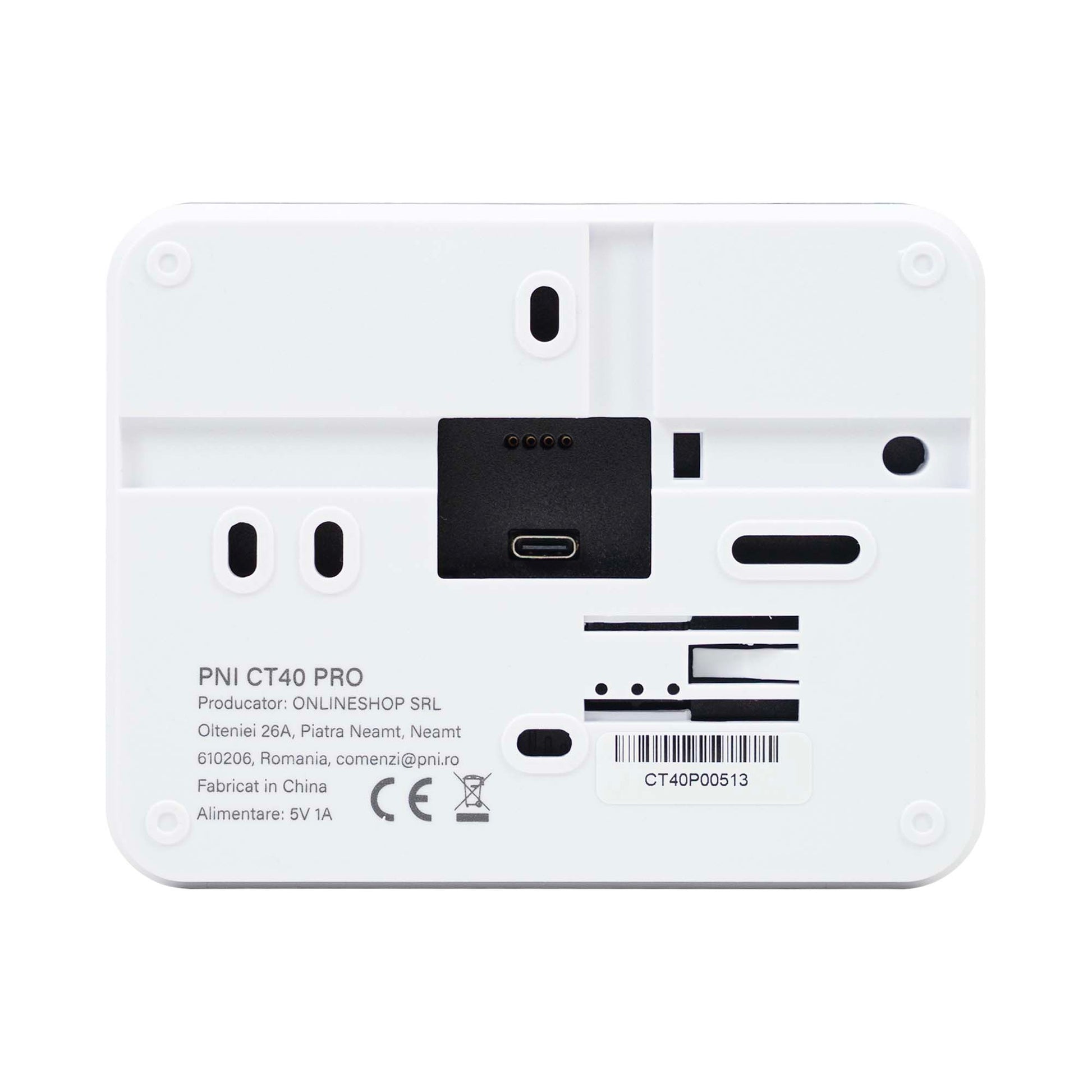 Termostat inteligent PNI CT40 PRO fara fir, cu WiFi, pentru centrale termice, 4 programe zilnice, mod manual, mod economic, control prin Tuya Smart
