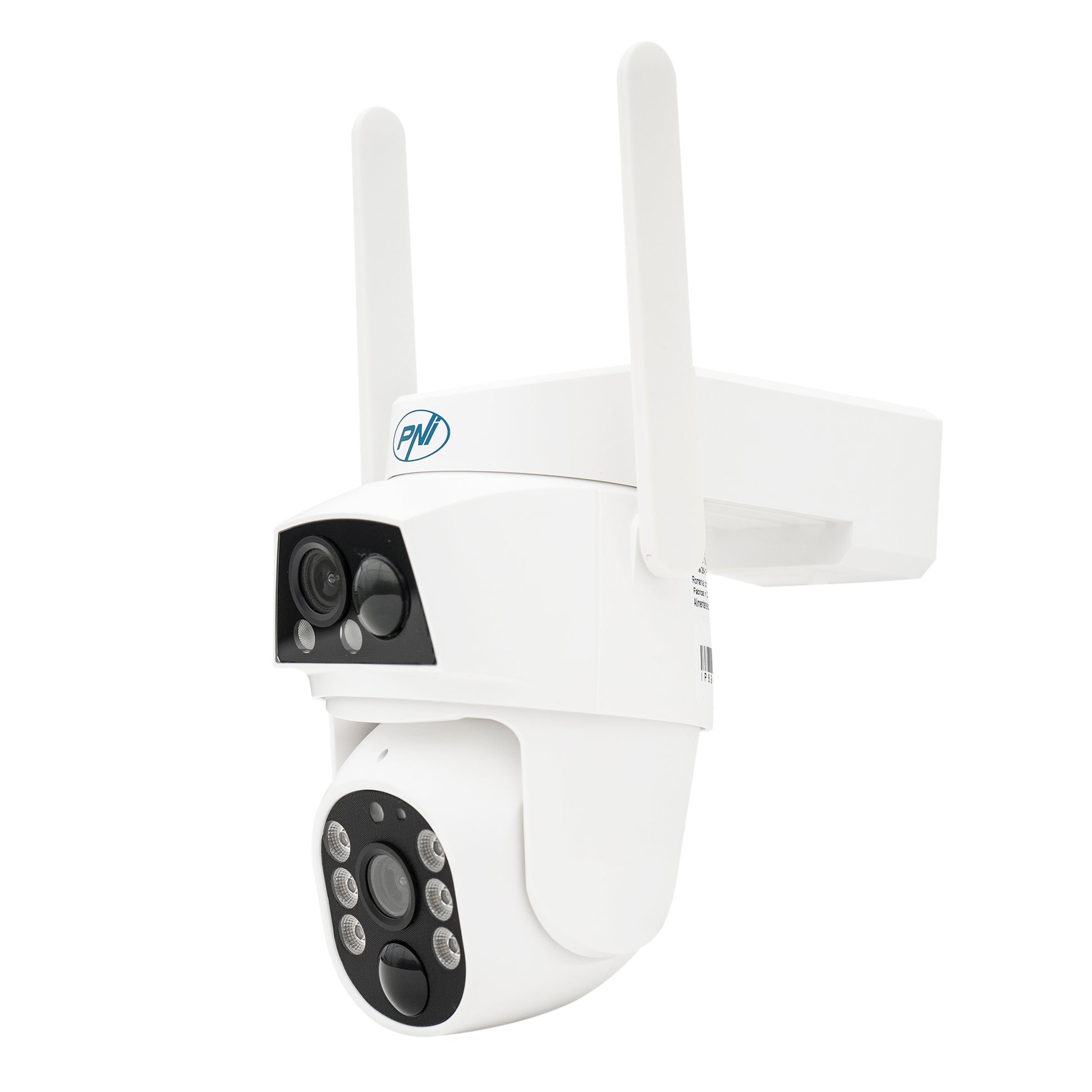Camera supraveghere video PNI IP794 cu Wi-Fi, PTZ, dual lens 2MP + 2MP, panou solar 5.5W, acumulator bloc 8000mAh