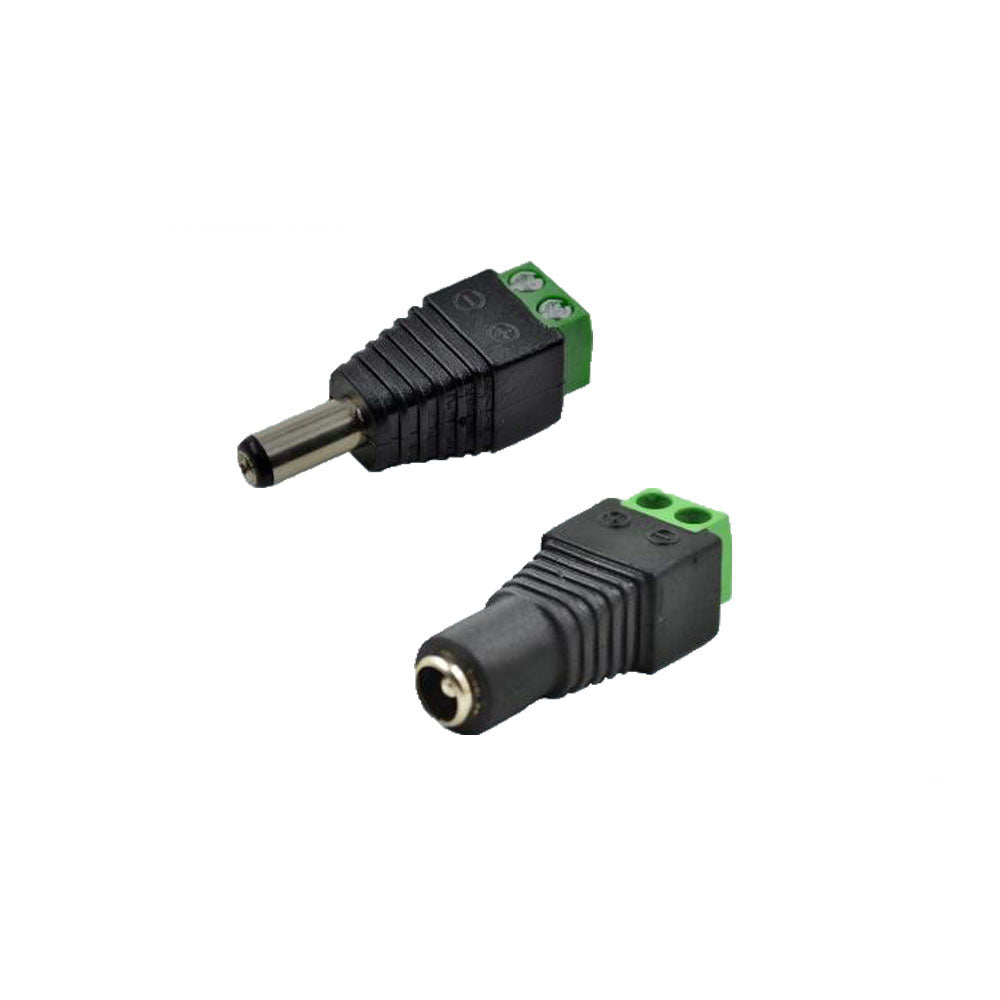 Set cu 10bc Mufe alimentare mama/tata PNI M02 pentru sisteme de supraveghere