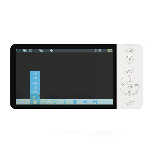 Video Baby Monitor PNI BM500 ecran 5 inch wireless 2.4 GHz, senzor temperatura, VOX, vedere nocturna, functie zoom, cantece de leagan