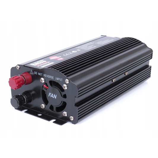 Invertor de tensiune PNI Bass BP-5009 alimentare 12V, iesire 230V, sinus pur, negru