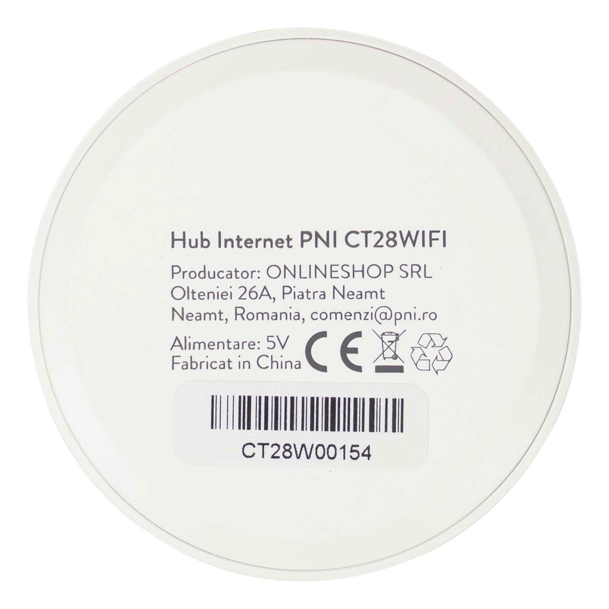Hub Internet PNI CT28WIFI pentru modul de control PNI CT28 cu 8 zone incalzire in pardoseala