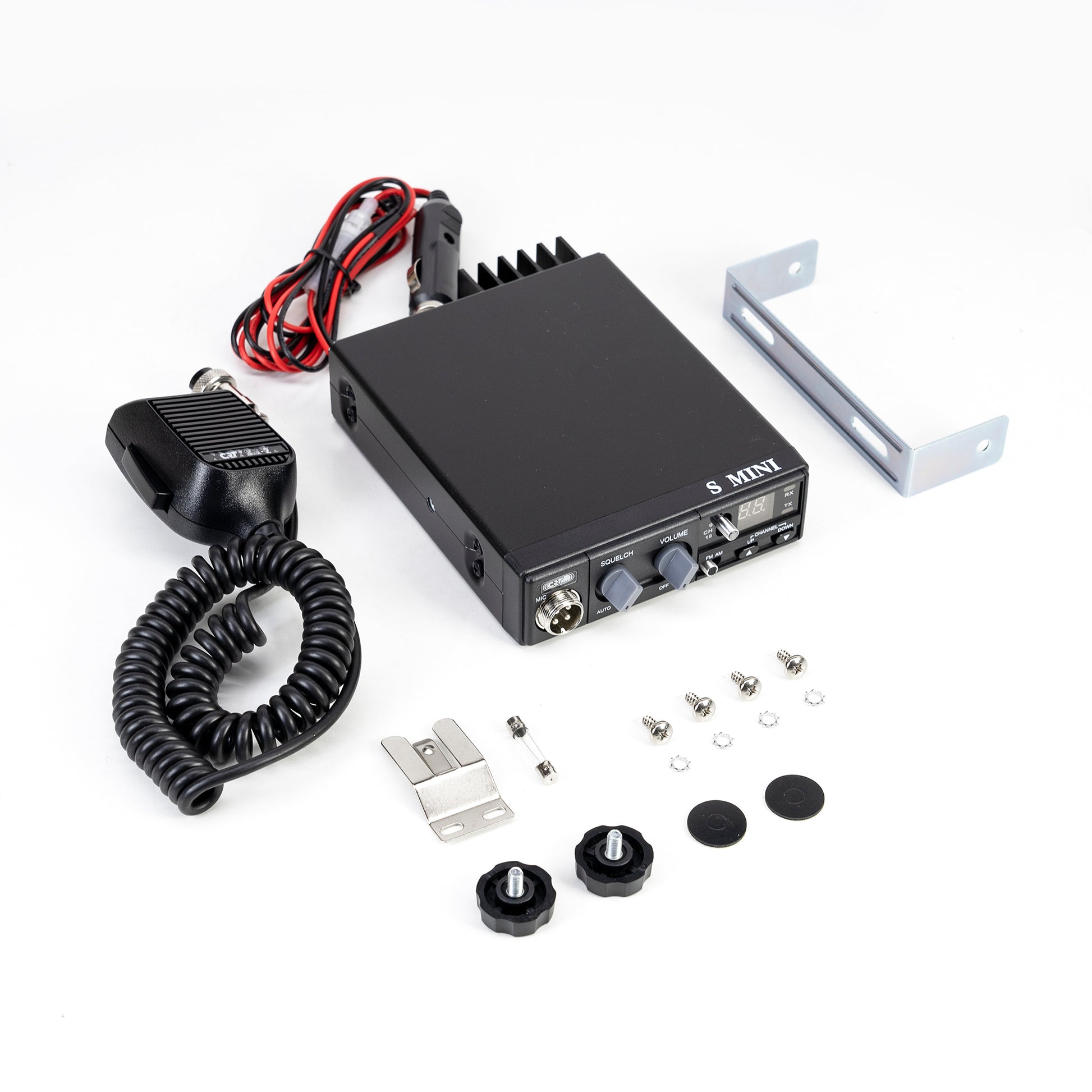 Pachet Statie radio CB CRT S Mini Dual Voltage 12/24V 4W + Antena CB PNI ML29