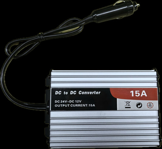 Convertor de tensiune PNI CN15S intrare 24V iesire 12V  curent 15A