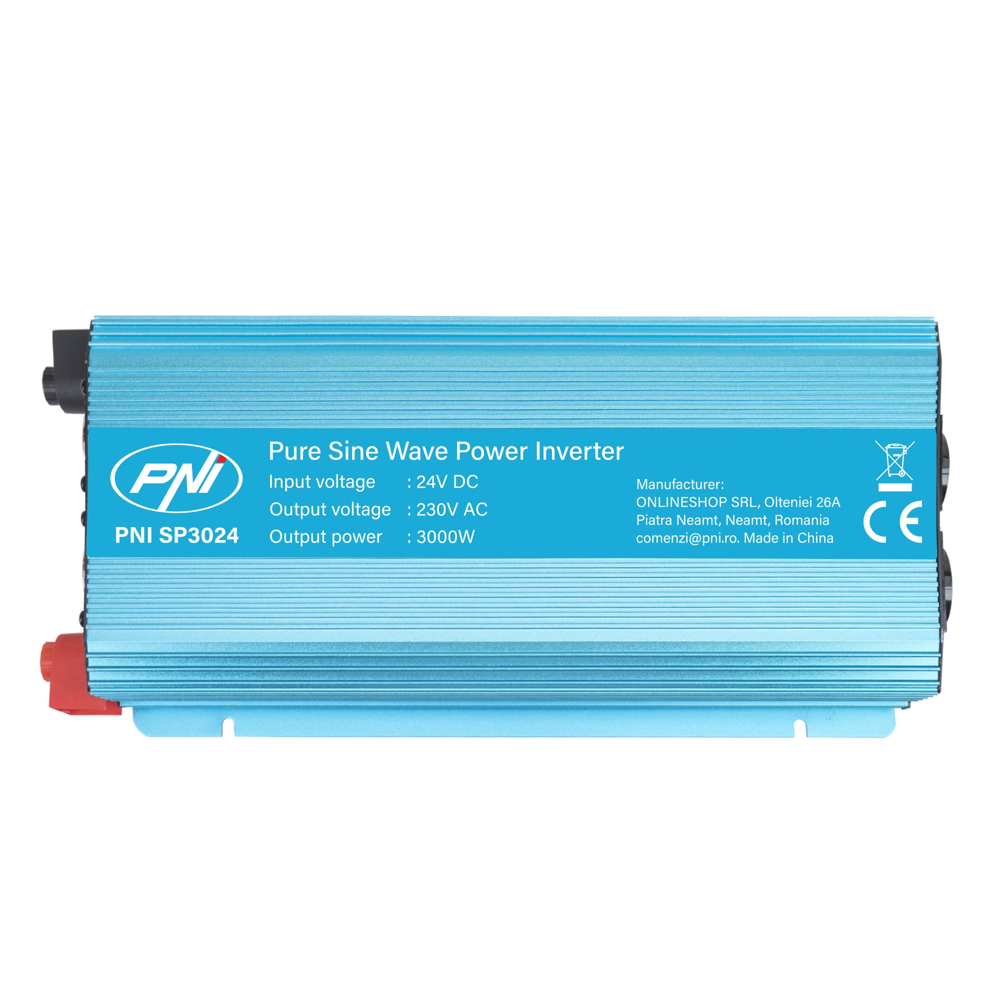 Invertor de tensiune PNI SP3024 alimentare 24V iesire 230V 3000W sinusoida pura