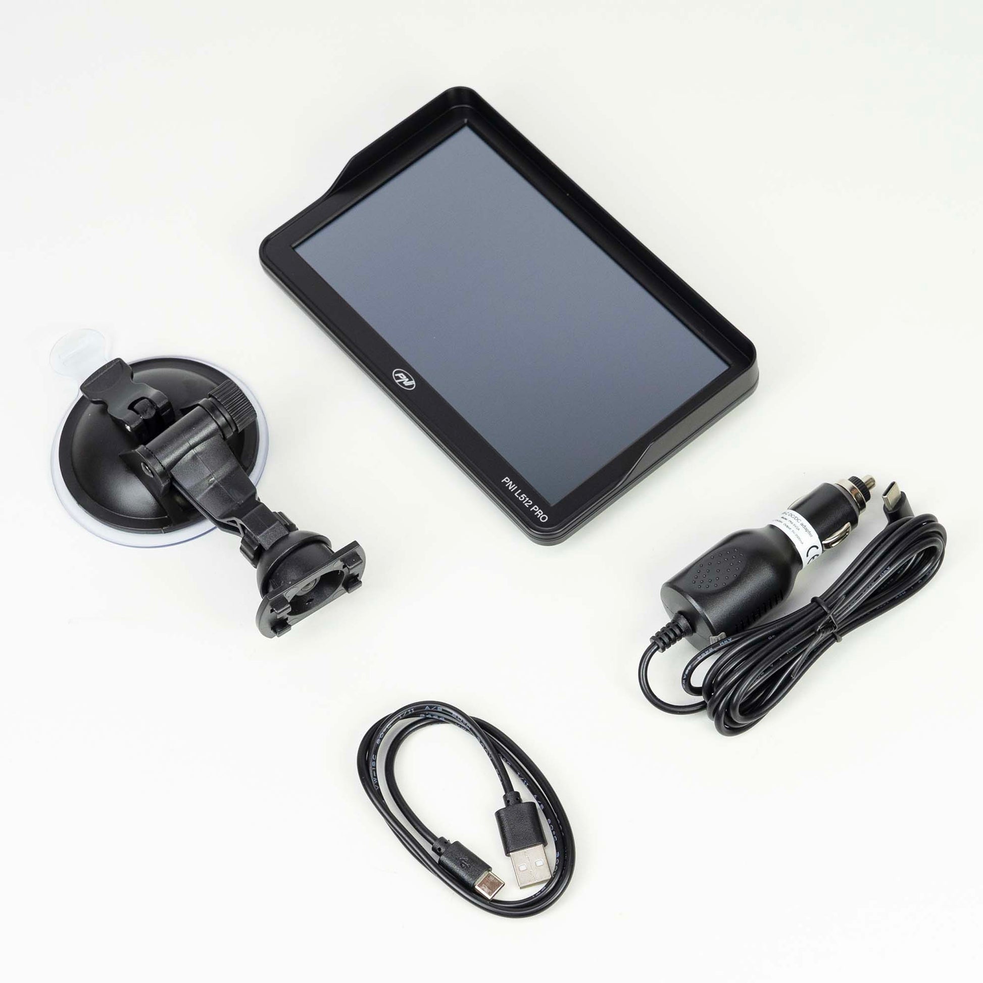 Sistem de navigatie GPS PNI L512 PRO cu parasolar, 7 inch, 800 MHz, 512MB DDR, 16GB memorie interna, FM transmitter
