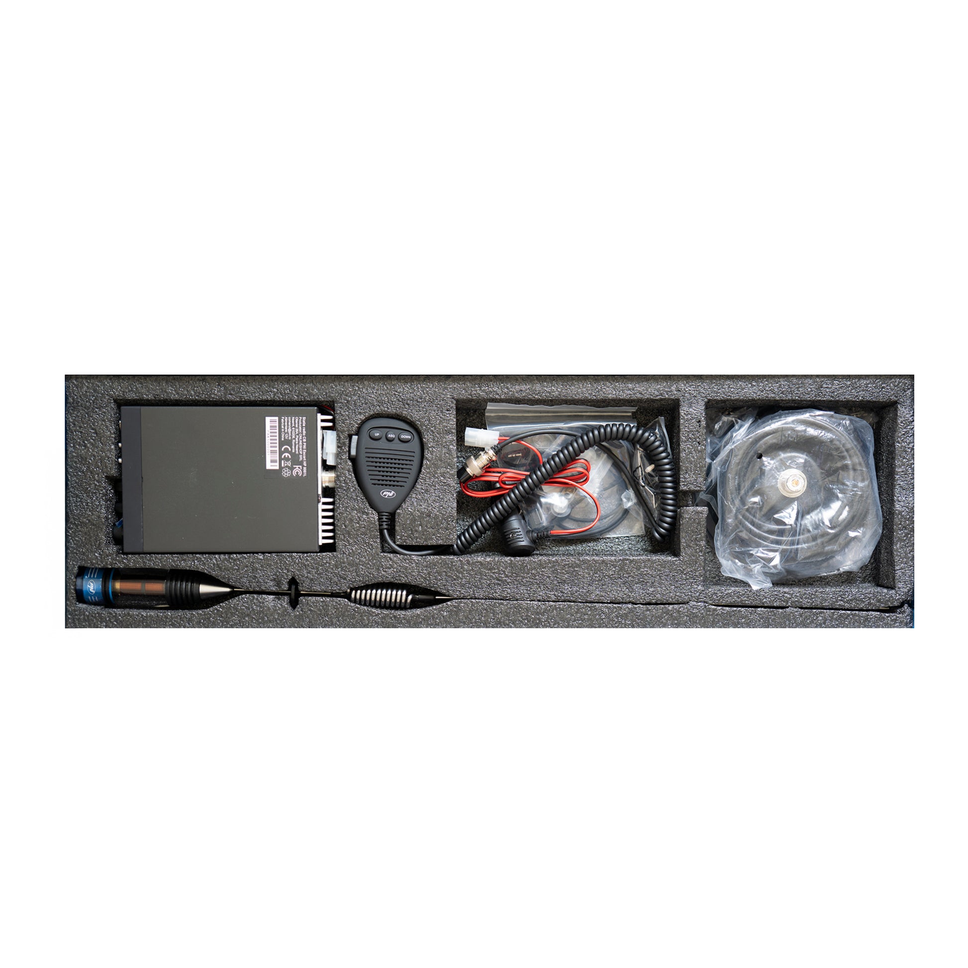 Pachet Statie radio CB PNI Escort HP 8001L ASQ + Casti HS81L + Antena CB PNI ML70 cu magnet inclus