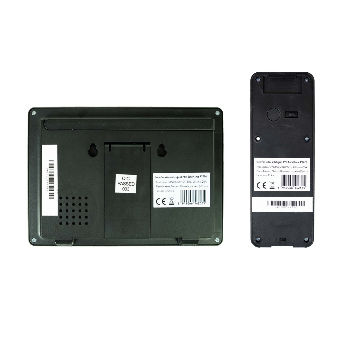 Interfon video inteligent fara fir PNI SafeHome PT770 WiFi, Full HD 1080P, unitate poarta cu panou solar, Tuya Smart, integrare in scenarii si automatizari smart cu alte produse compatibile Tuya, IP55