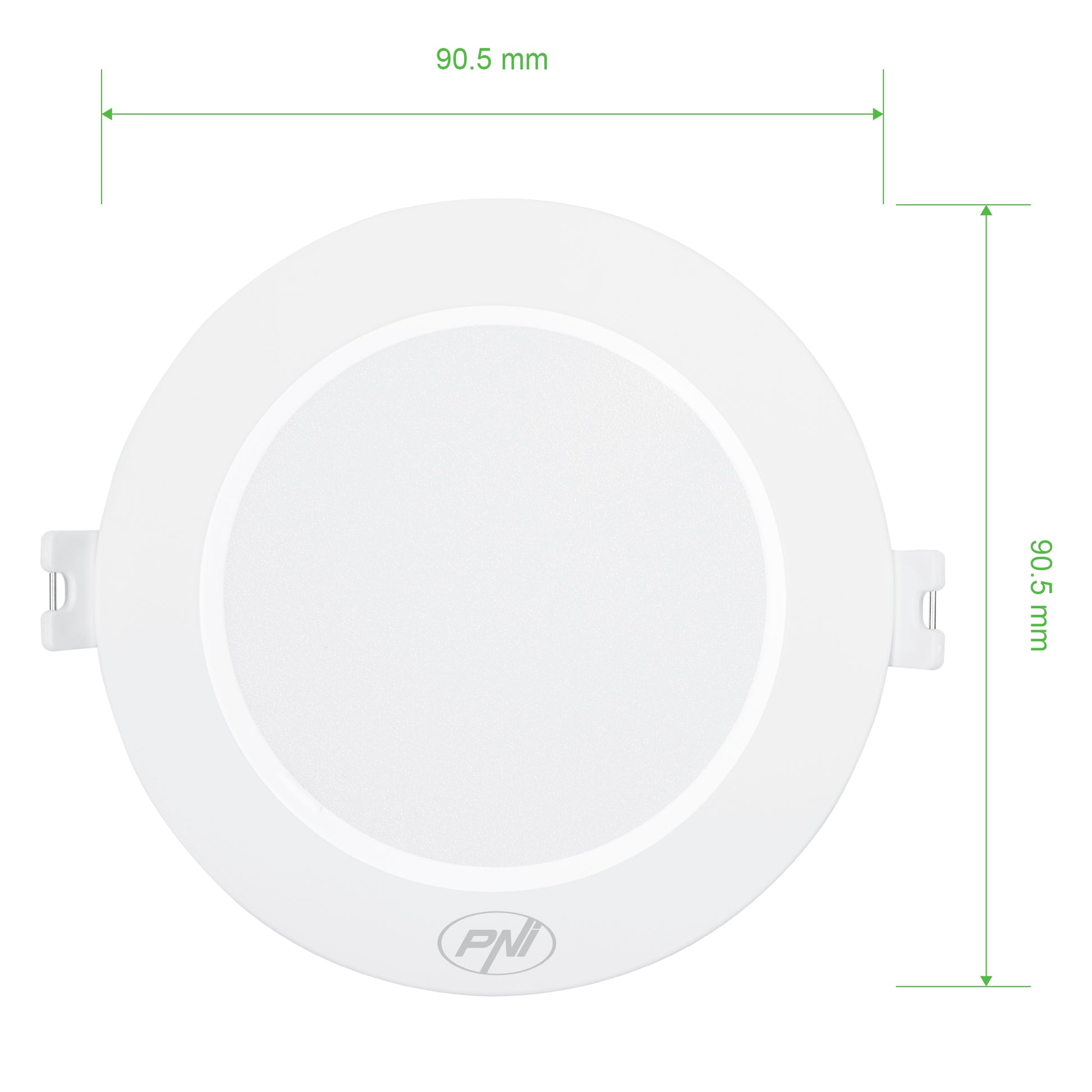 Spot LED PNI D-Light CL2503 3W, incastrabil, rotund 9 cm, 6400K, alimentare 230V, 330 lm, alb rece