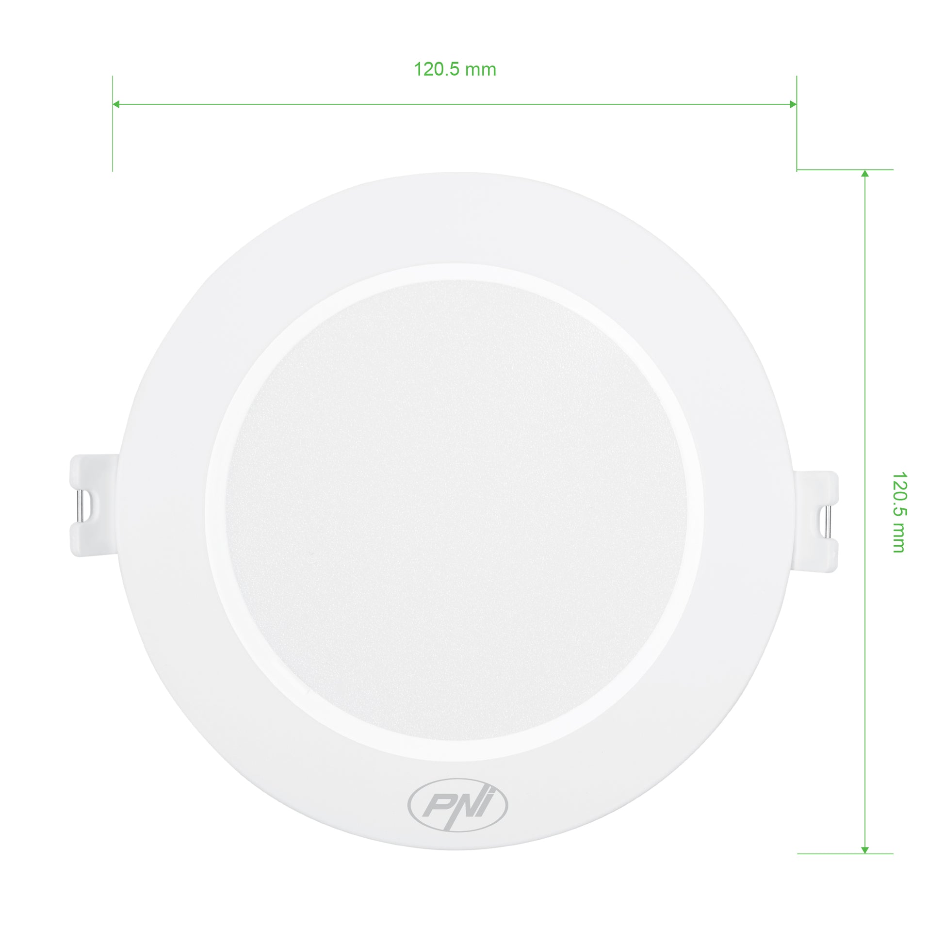 Spot LED PNI D-Light CL2507 6W, incastrabil, rotund 12 cm, 4200K, alimentare 230V, 660 lm, alb neutru