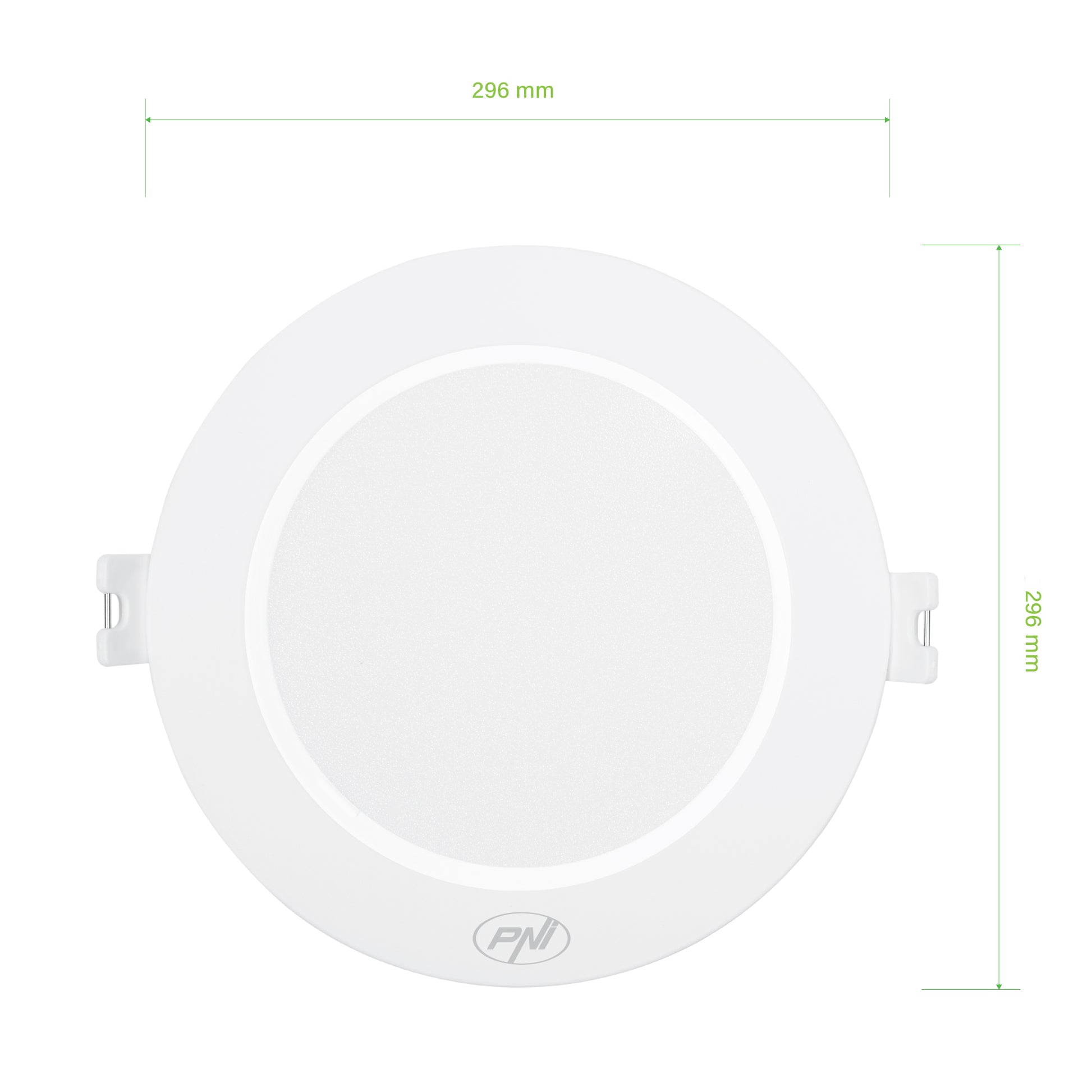 Spot LED PNI D-Light CL2524 24W, incastrabil, rotund 29 cm, 6400K, alimentare 230V, 2640 lm, alb rece