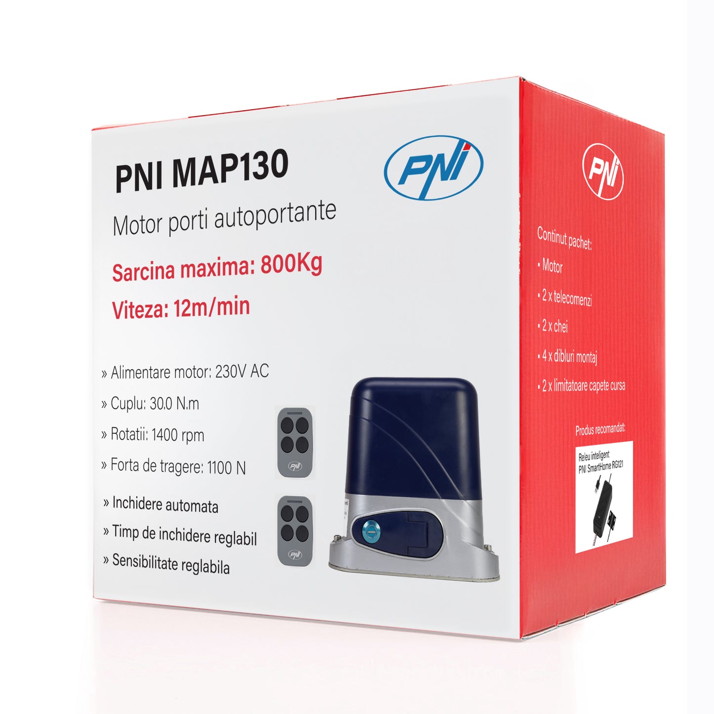 Motor automatizare porti autoportante PNI MAP130, sarcina nominala 800 Kg