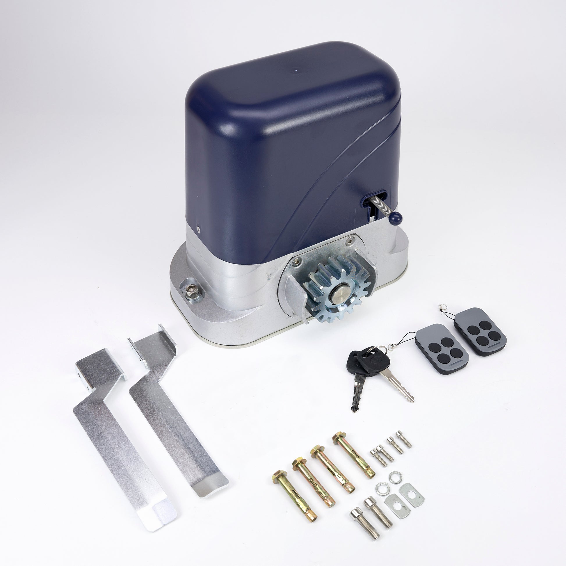 Kit automatizare porti PNI AP800D include motor, fotocelule, telecomanda, lampa, 230V dezvolta 1100 N si 800KG poarta culisanta