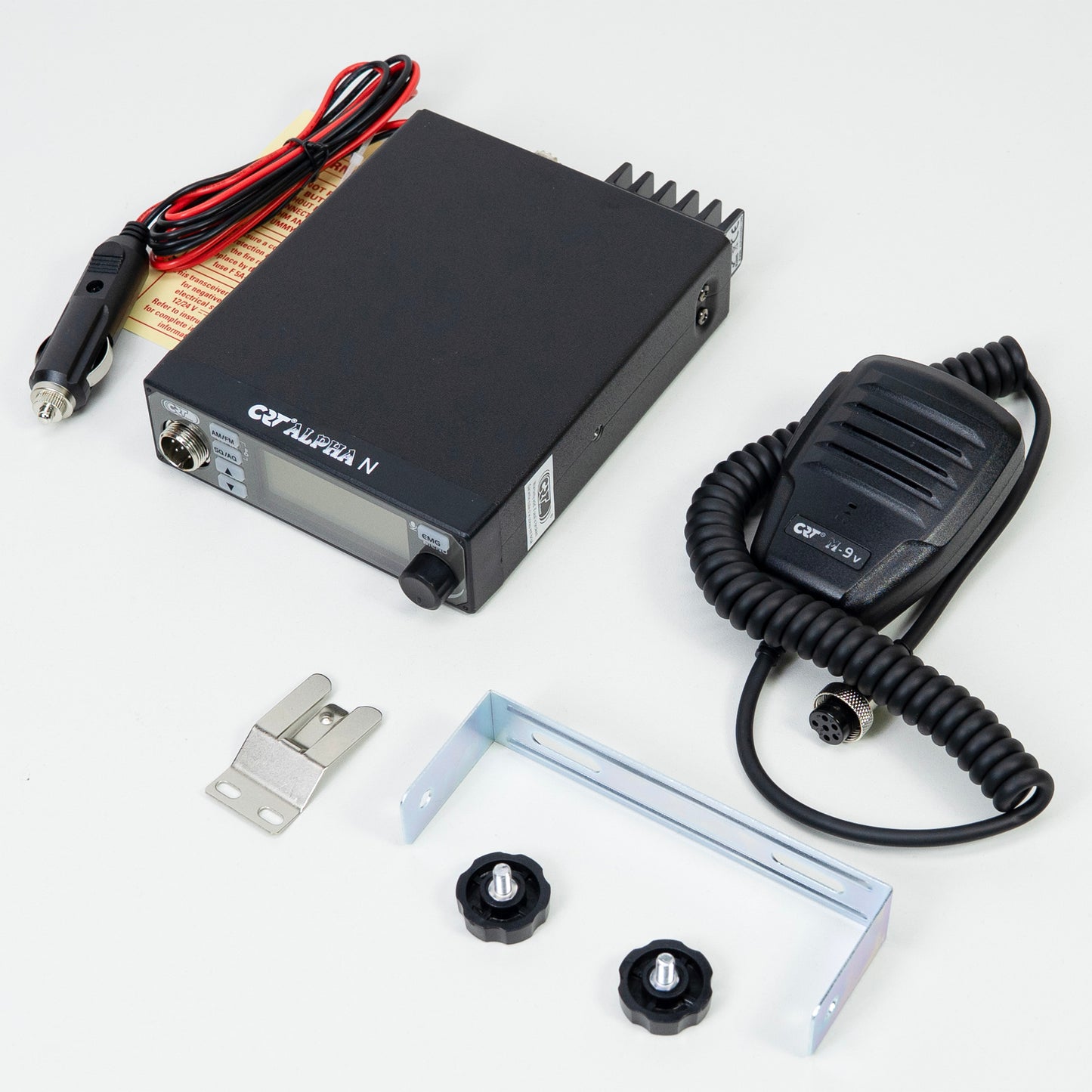 Statie radio CB CRT Alpha N ASQ, 4W, NRC, Echo, RF Gain, Roger Beep, display color, 12V-24V