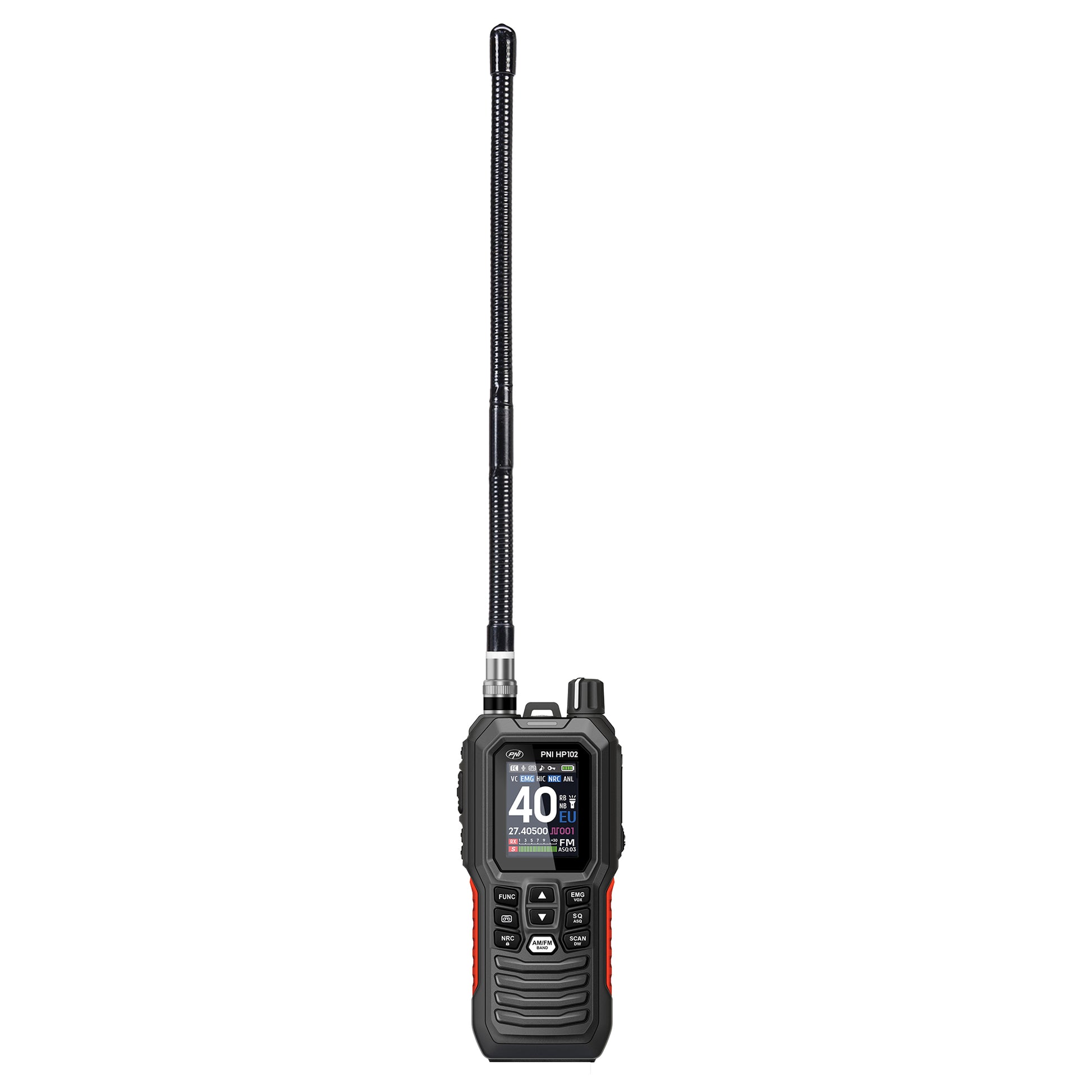 Statie radio CB portabila PNI Escort HP 102 multi standard, 4W, 12V-24V, AM-FM, NRC, Dual Watch, Roger Beep, ASQ SQ reglabil, VOX