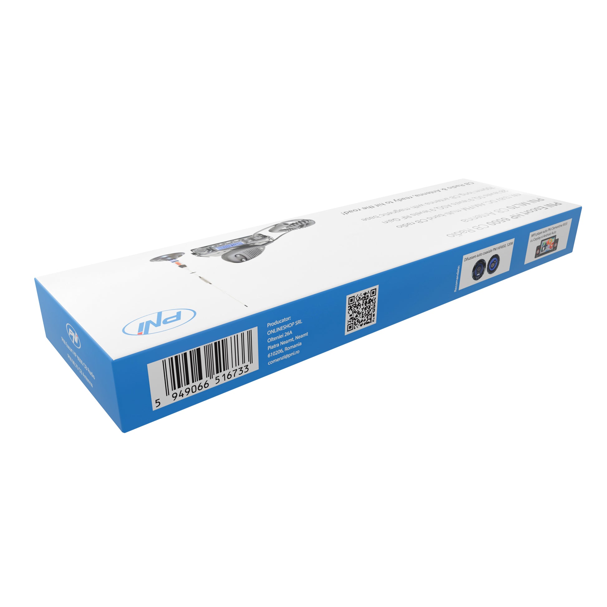 Pachet Statie radio CB PNI Escort HP 6500 ASQ + Antena CB PNI ML70 cu magnet inclus