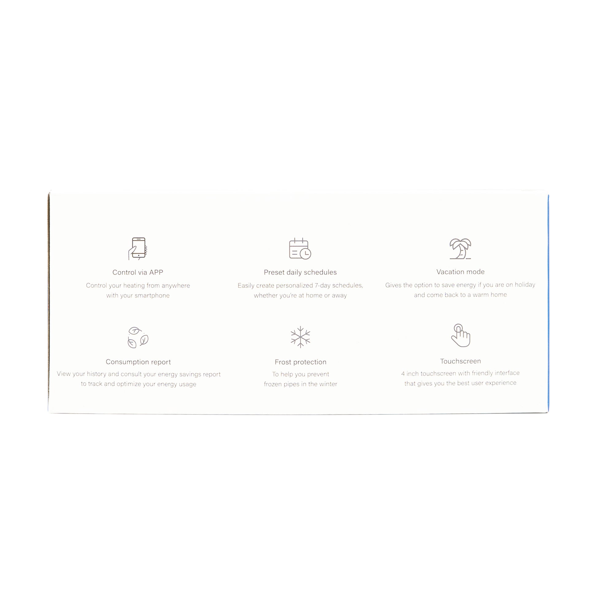 Termostat inteligent PNI CT45 fara fir, cu WiFi, control prin Internet, pentru centrale termice, APP TuyaSmart