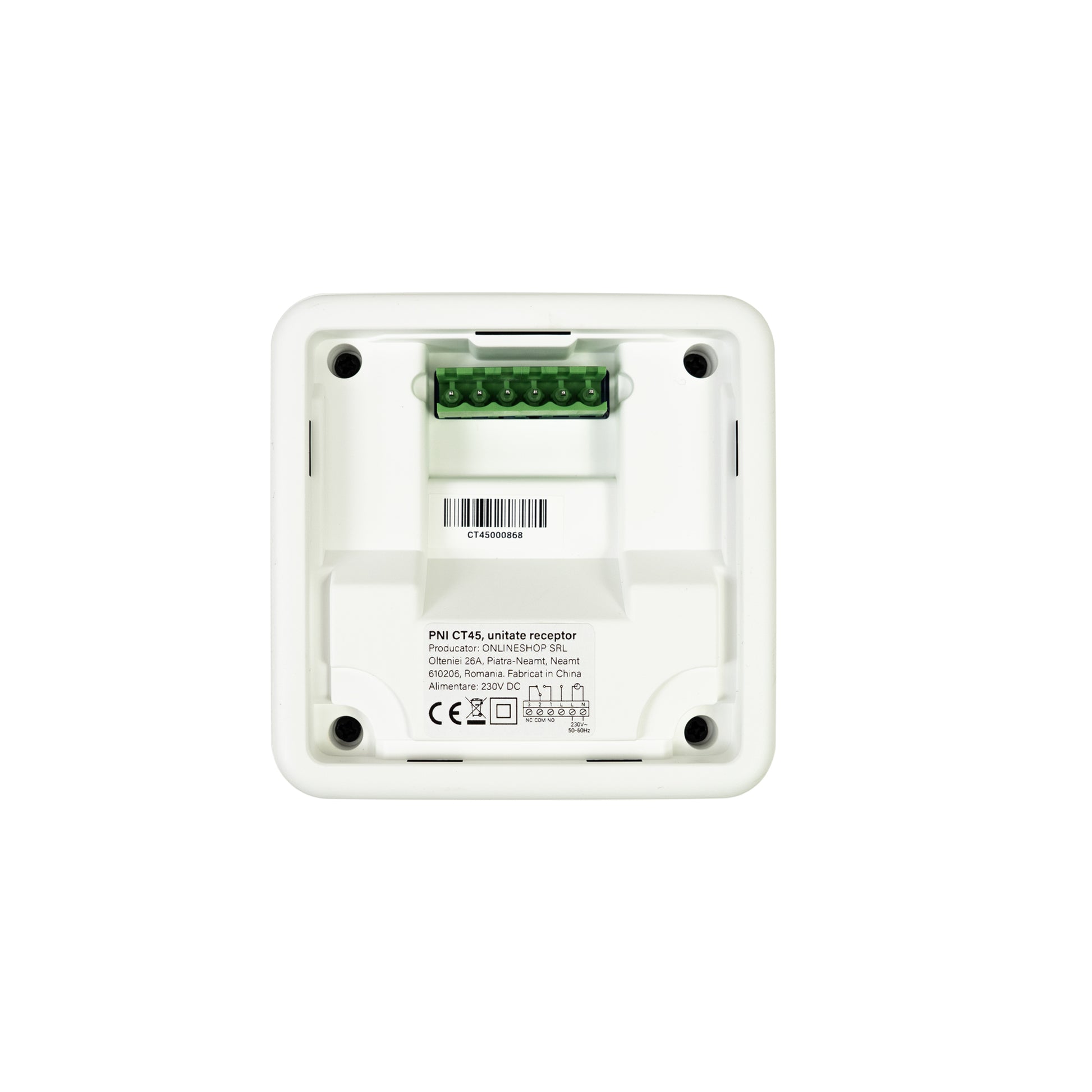Termostat inteligent PNI CT45 fara fir, cu WiFi, control prin Internet, pentru centrale termice, APP TuyaSmart