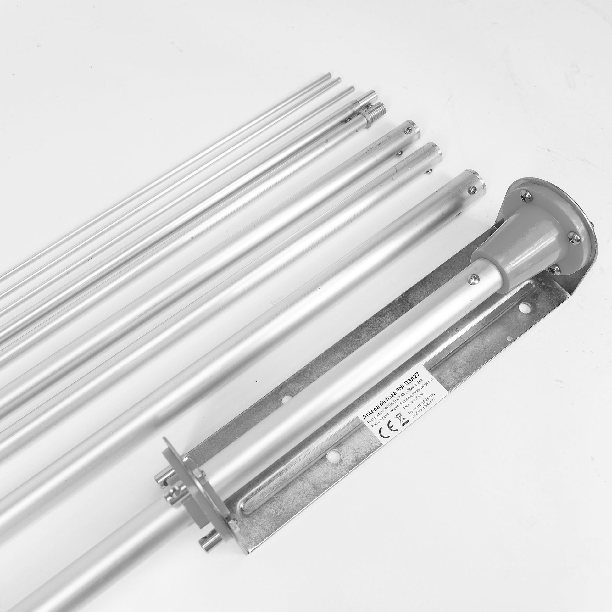 Antena de baza PNI DBA27 25-30 MHz, 620 cm, conector SO-239, 5 elementi, pentru cladiri