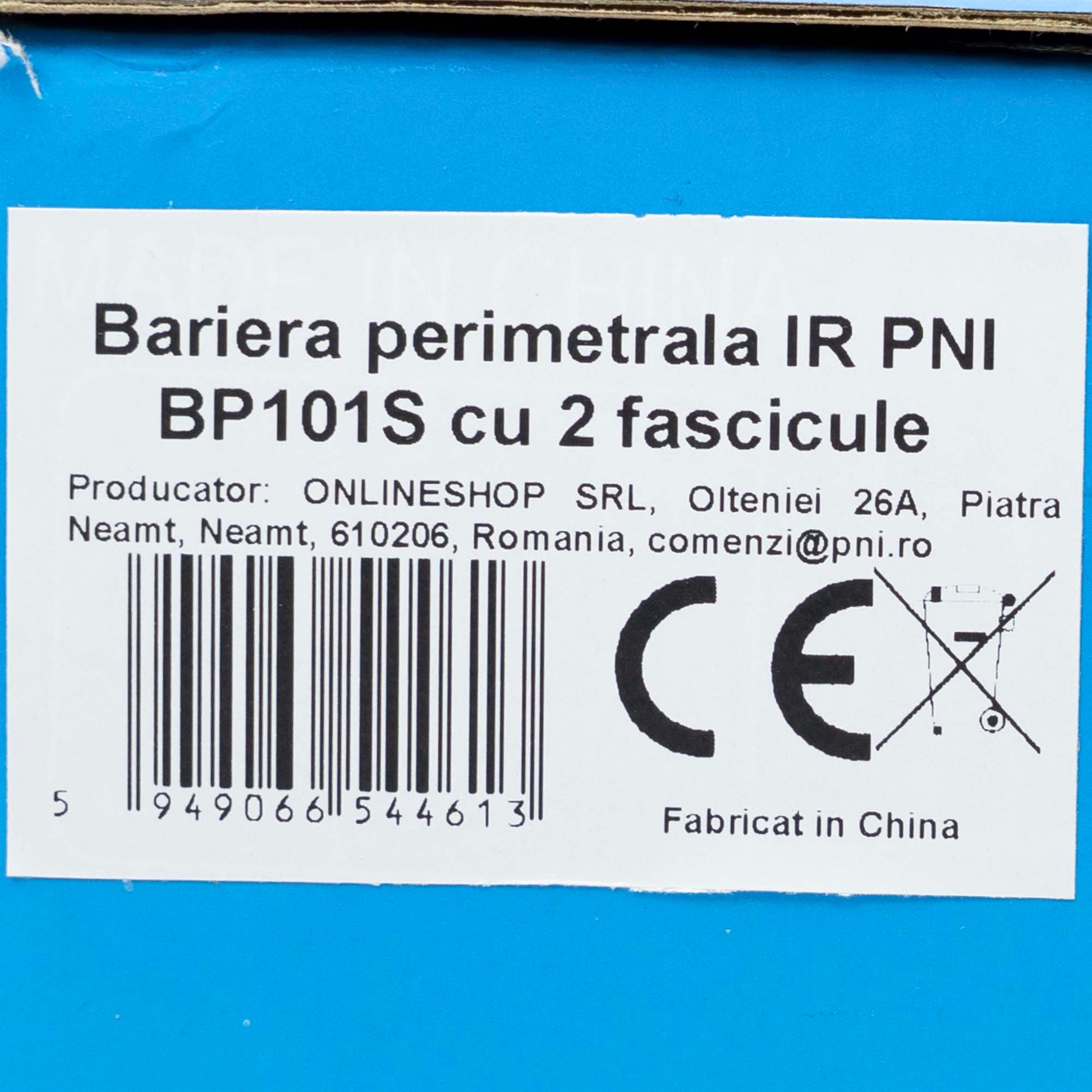 Bariera perimetrala IR PNI BP101S cu 2 fascicule, distanta detectie 150 m