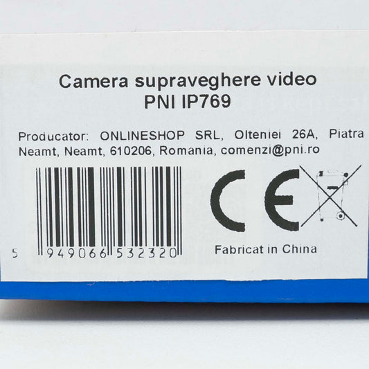 Camera supraveghere video wireless PNI IP769 cu IP, 4MP, audio bidirectional, rotire dupa miscare, detectie miscare